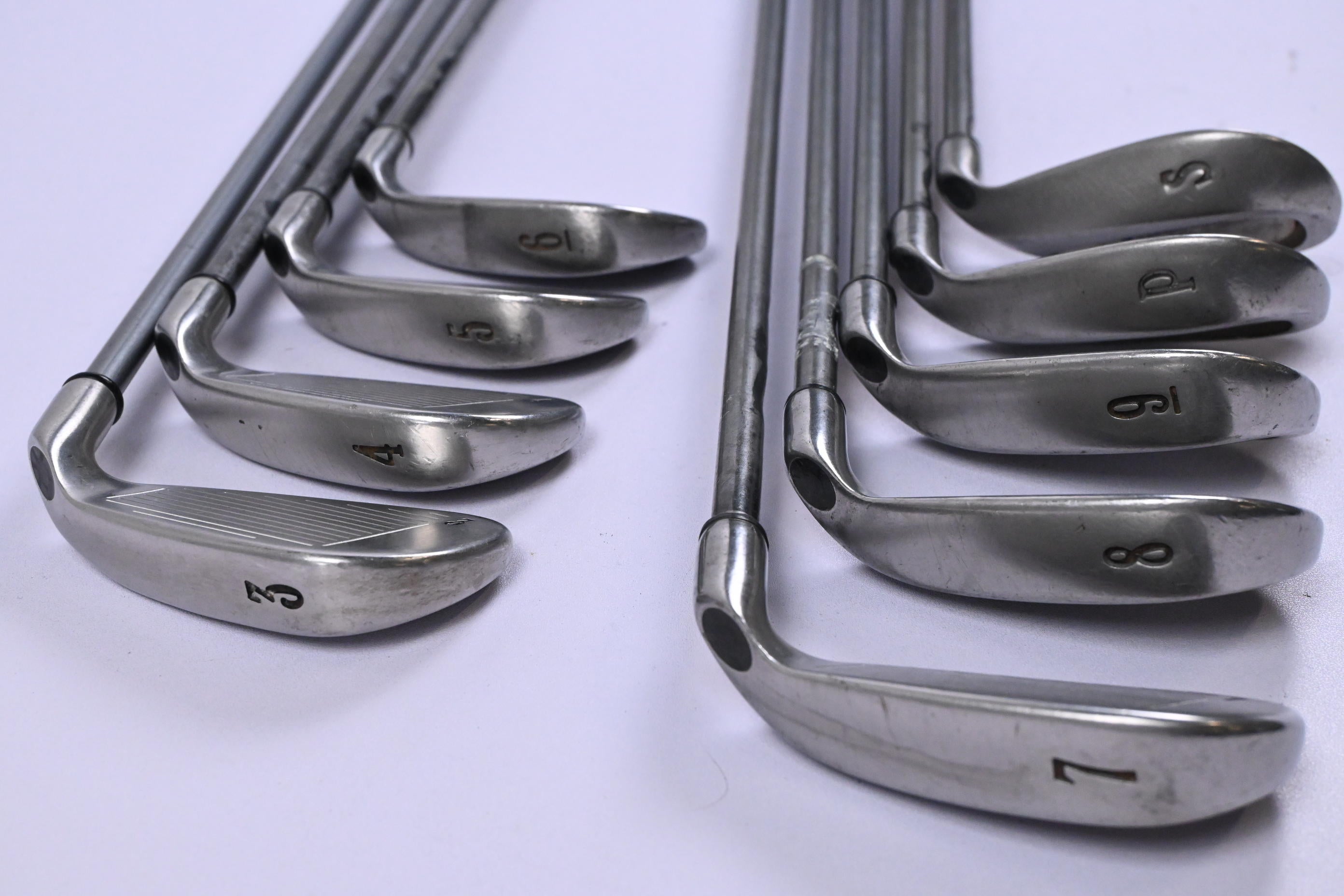 Left Hand Callaway X-14 Irons / 3-PW+SW / Regular Flex Steelhead X-14 Shafts