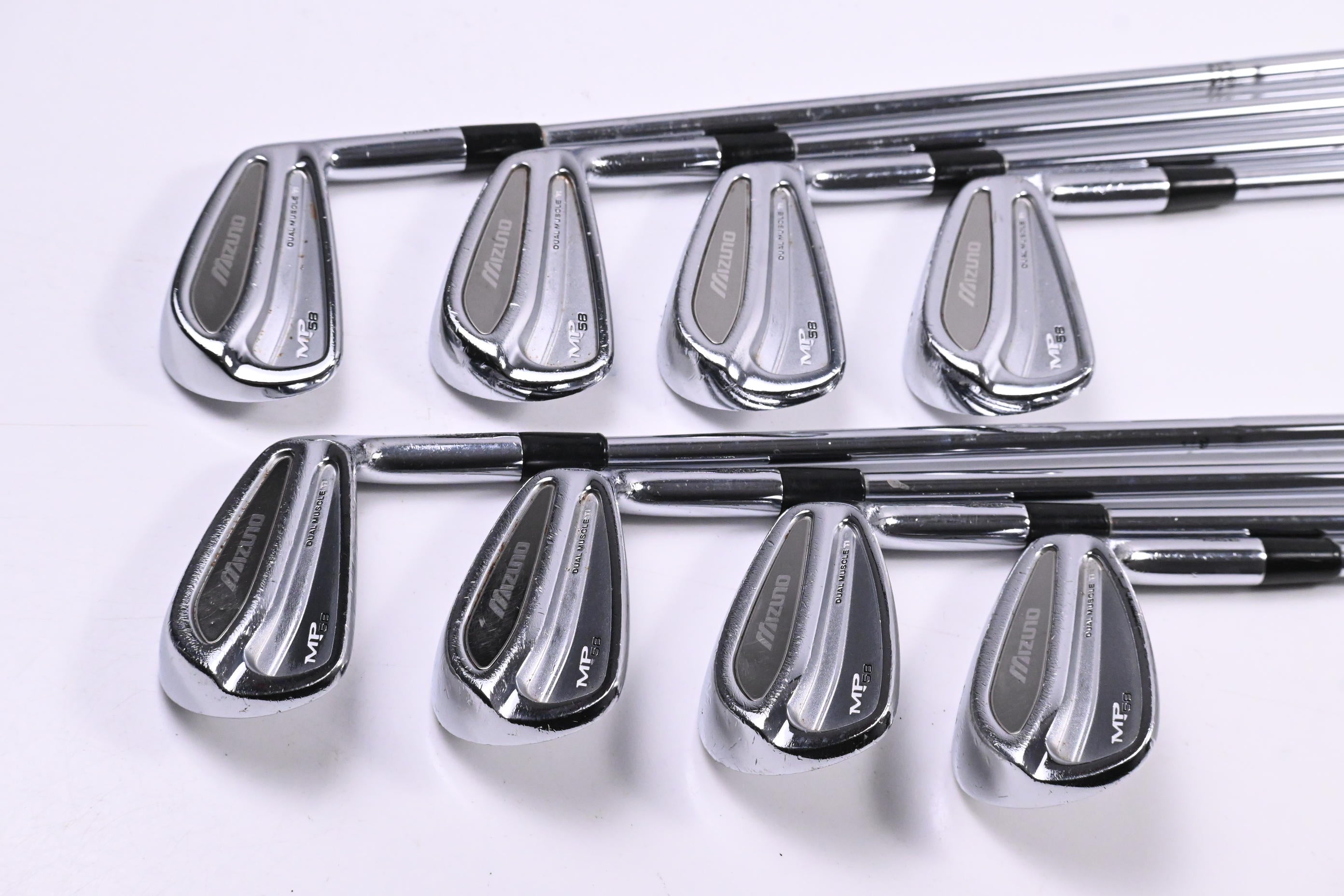 Mizuno MP-58 Irons / 3-PW / Stiff Flex True Temper Dynamic Gold Shafts