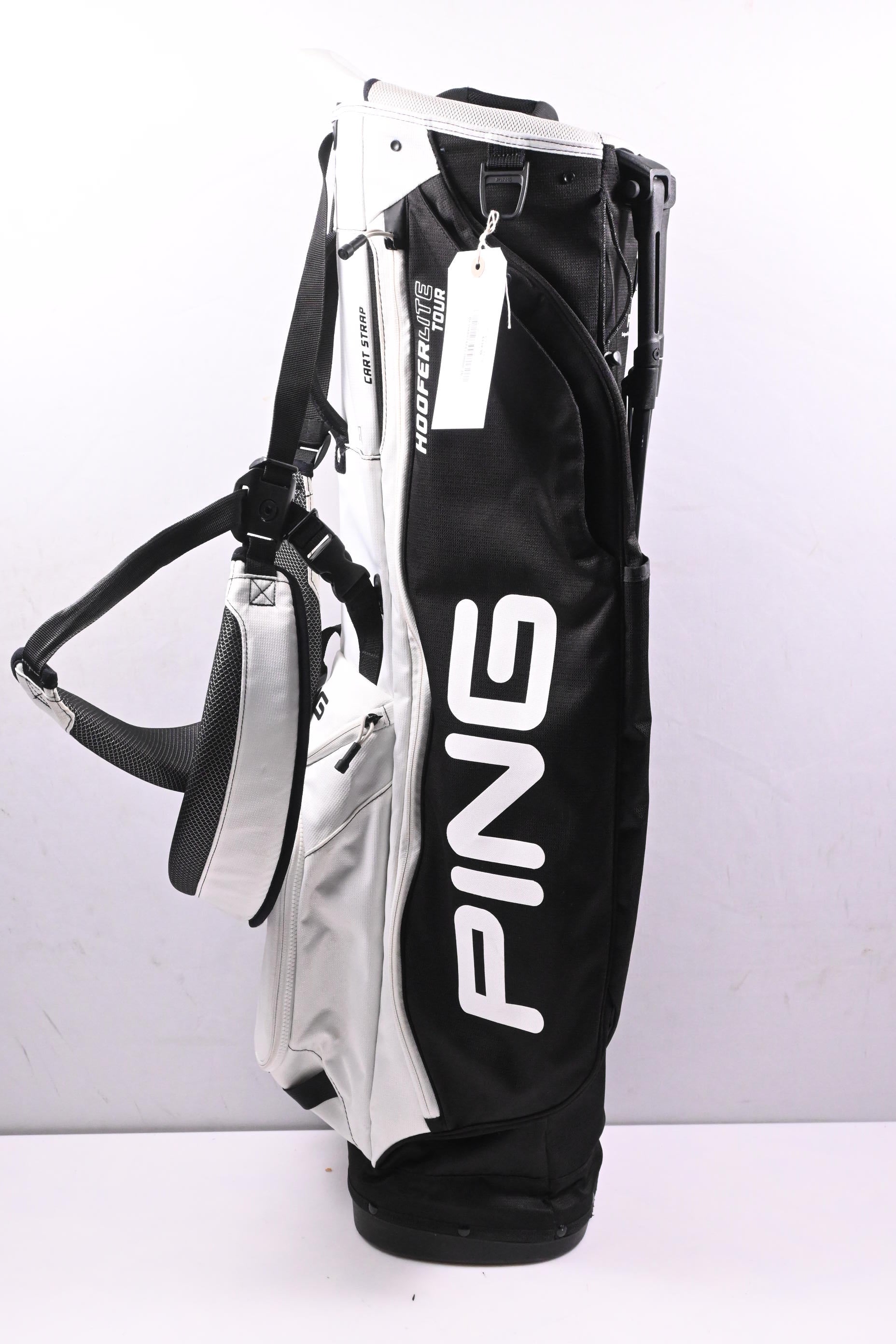 Ping Hoofer Lite Tour Stand Bag / 4-Way Divider / Black, White