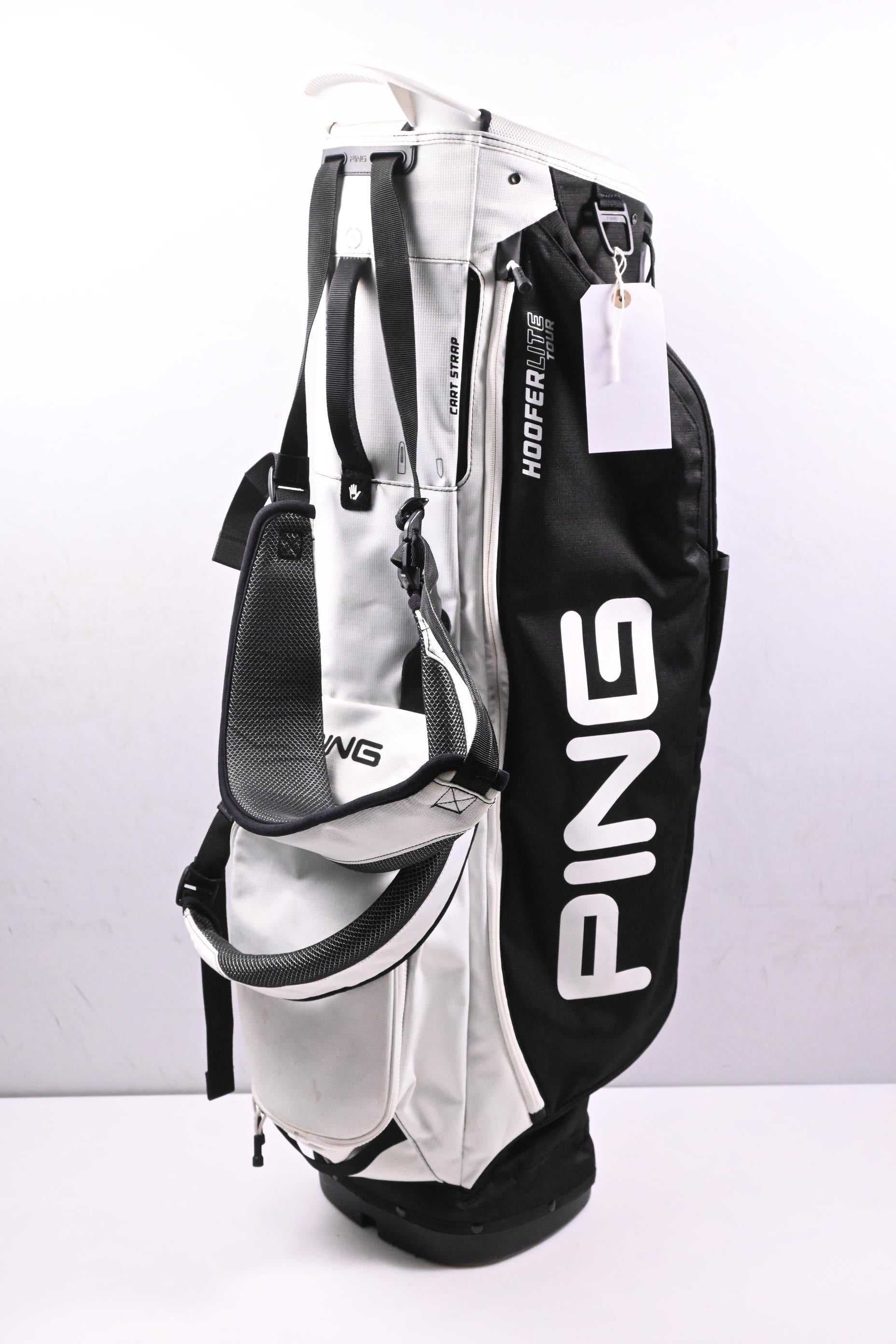 Ping Hoofer Lite Tour Stand Bag / 4-Way Divider / Black, White
