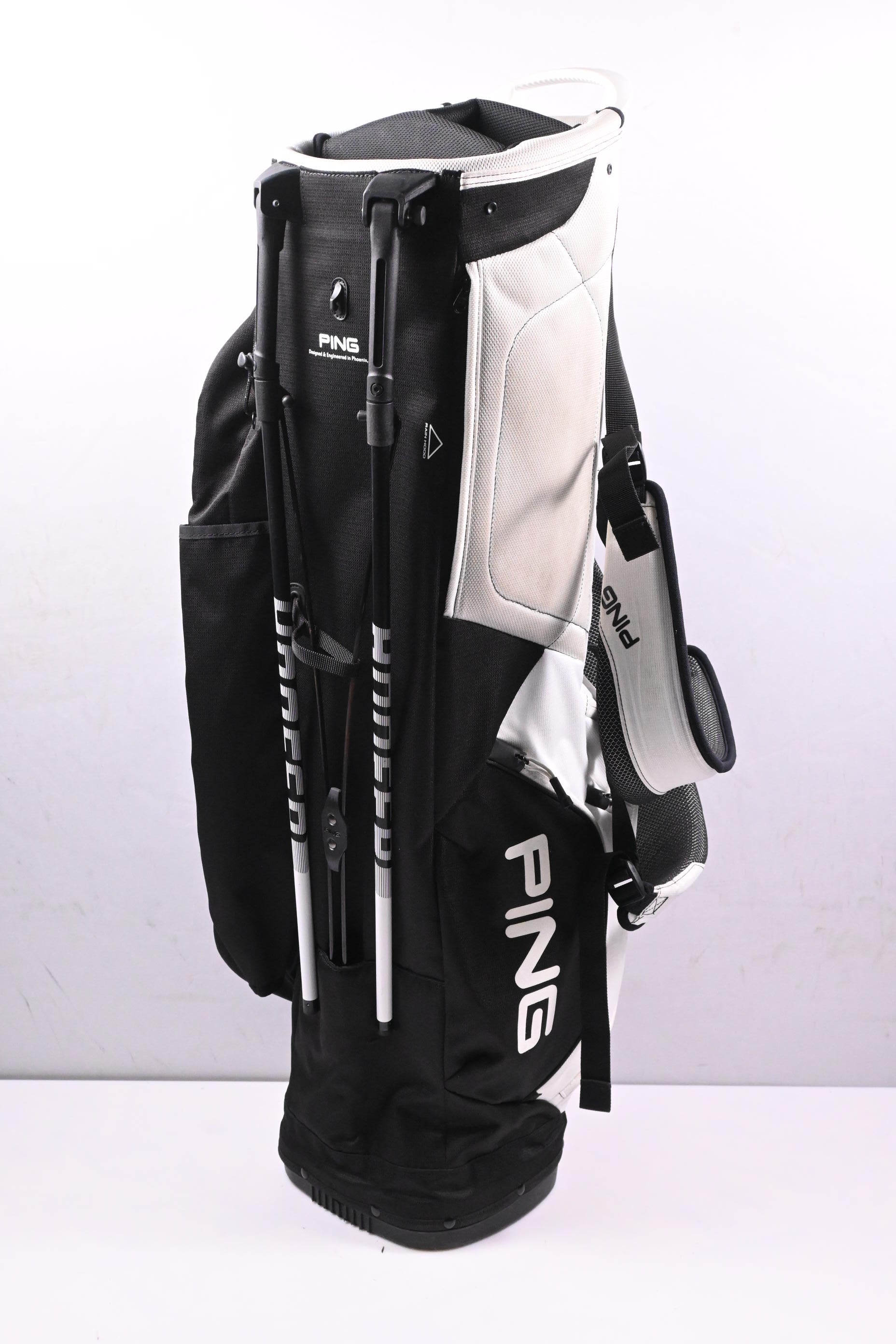 Ping Hoofer Lite Tour Stand Bag / 4-Way Divider / Black, White