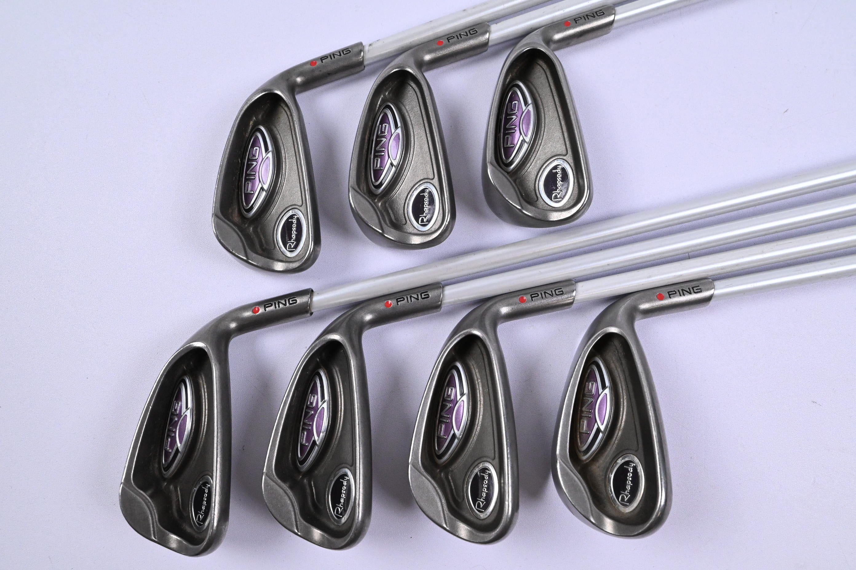Ladies Ping Rhapsody Irons / 5-SW / Red Dot / Ladies Flex Ping ULT 129 Shafts