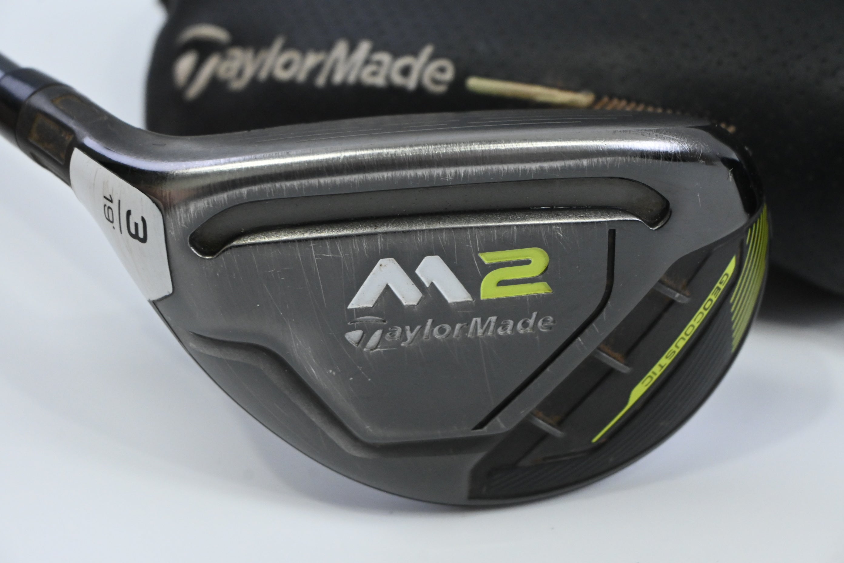 Left Hand Taylormade M2 2017 #3 Hybrid / 19 Degree / Senior Flex M2 Reax 55