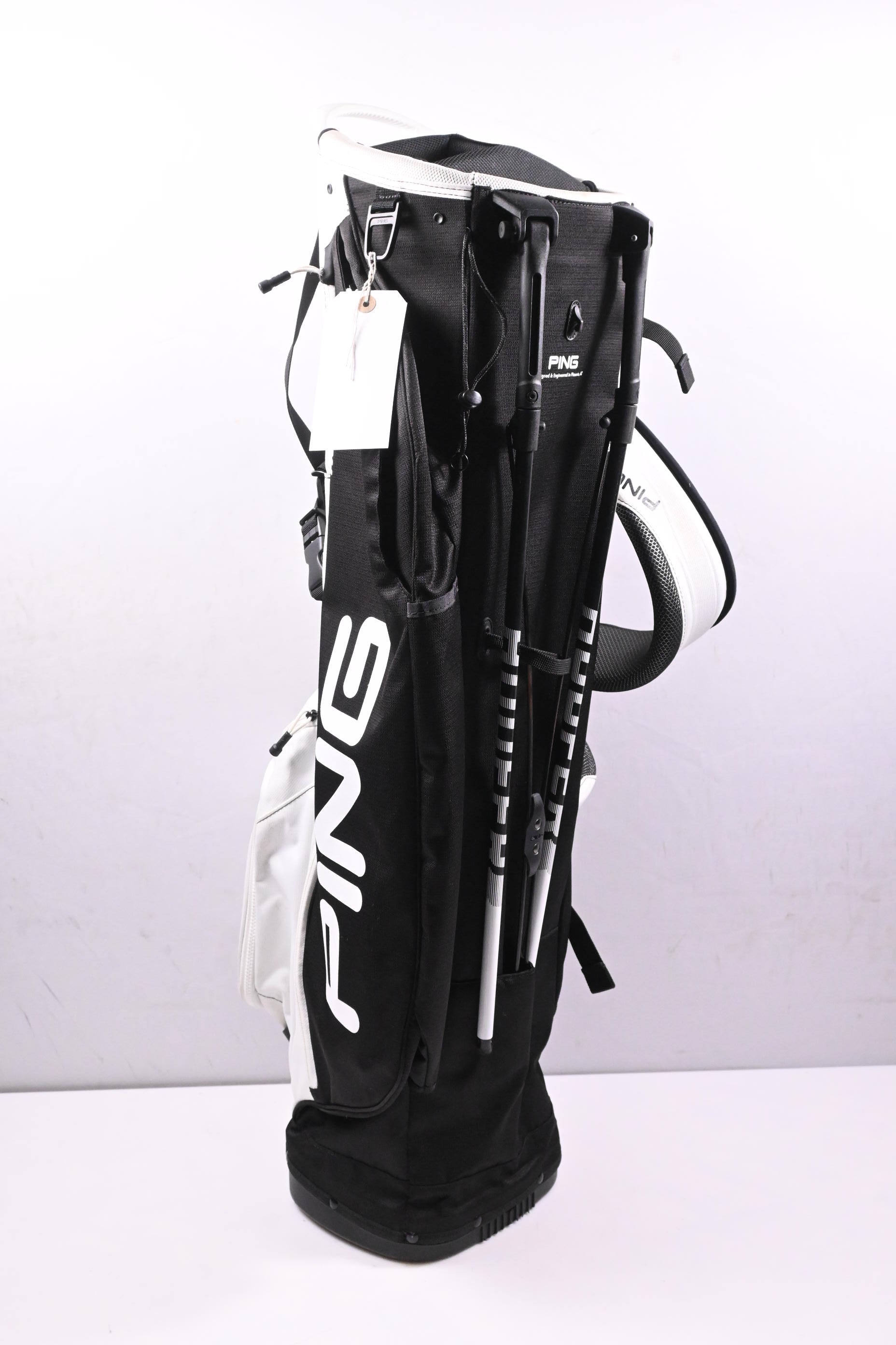 Ping Hoofer Lite Tour Stand Bag / 4-Way Divider / Black, White