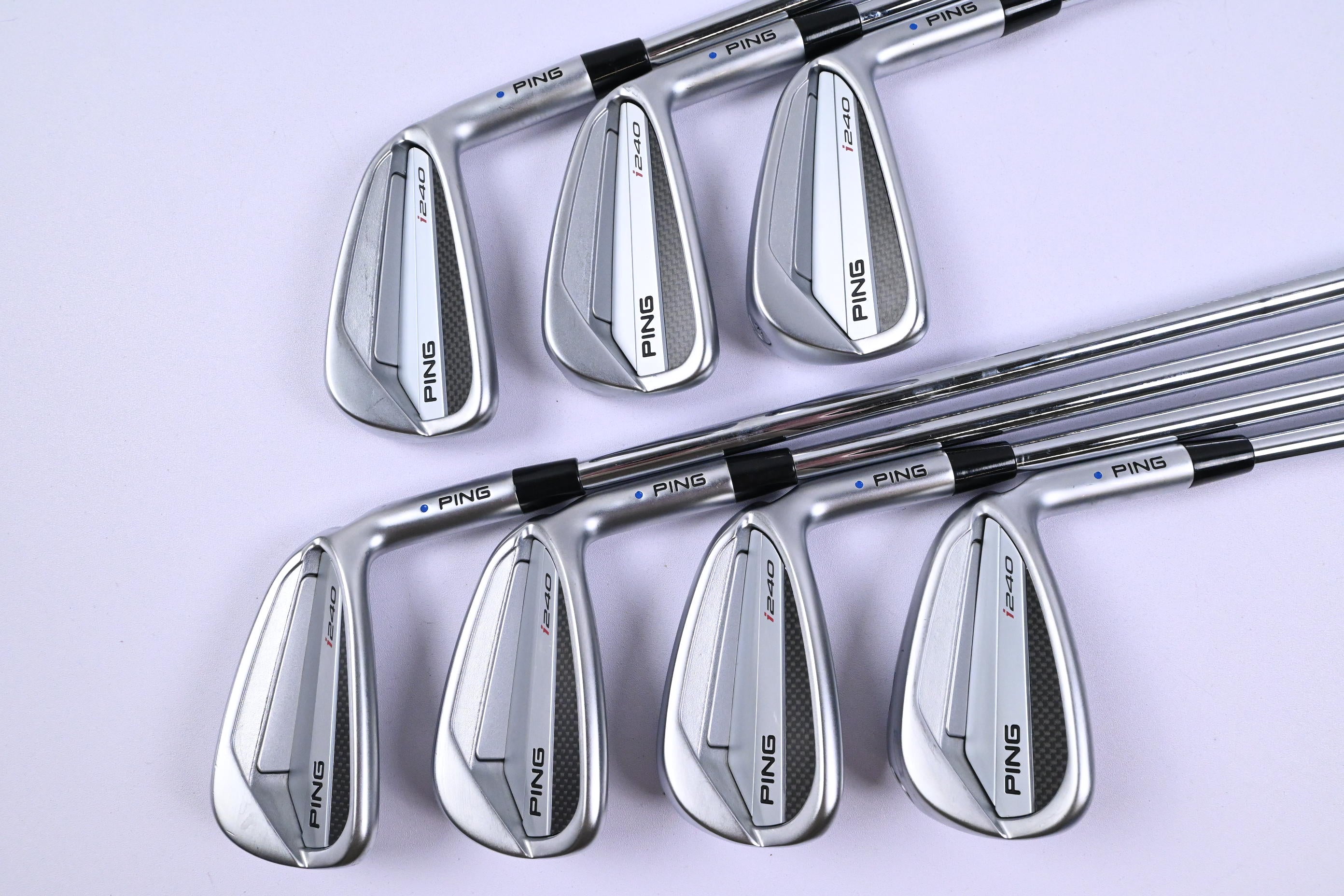 Ping I240 Irons / 4-PW / Blue Dot / Stiff Flex N.S.Pro Modus 3 Tour 115 Shafts