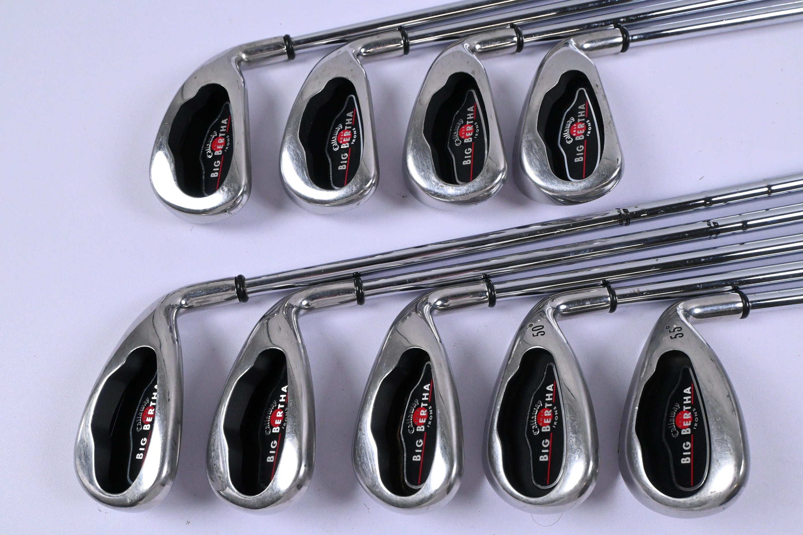 Callaway Big Bertha 2004 Irons / 4-PW+SW / Uniflex Callaway Big Bertha Shafts