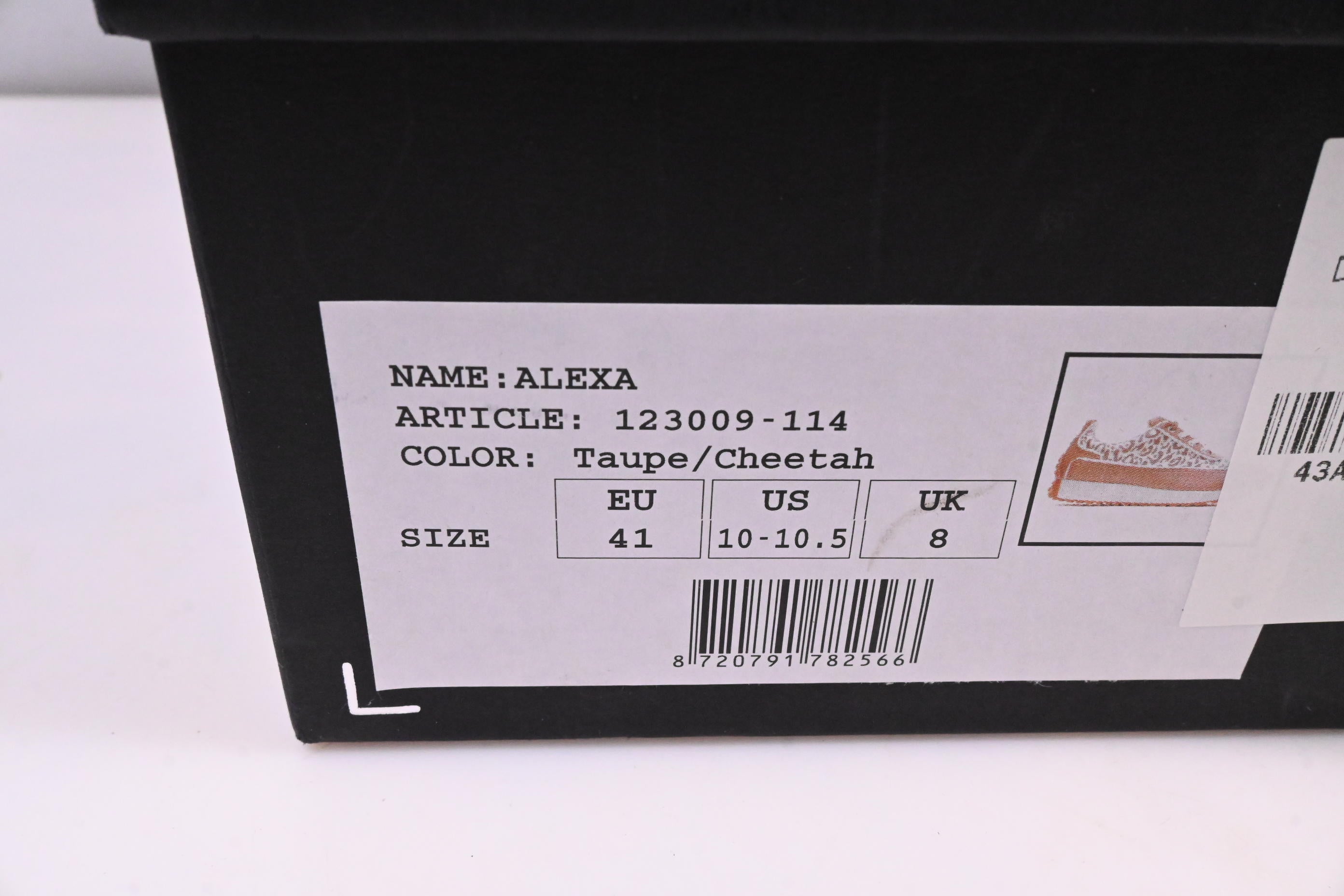 Ladies Duca Del Cosma Alexa Shoes / Size UK 8 / Taupe, Cheetah