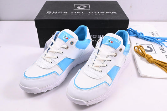 Ladies Duca Del Cosma Padova Shoes / Size UK 5 / White, Aqua