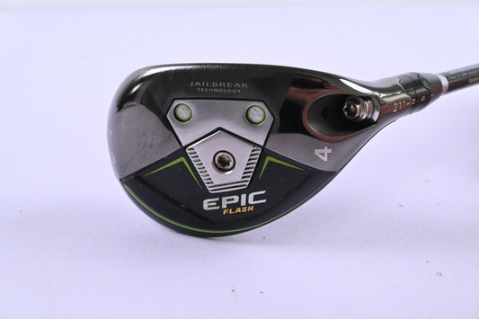 Callaway Epic Flash #4 Hybrid / 21 Degree / Regular Flex EvenFlow Green 65 Shaft