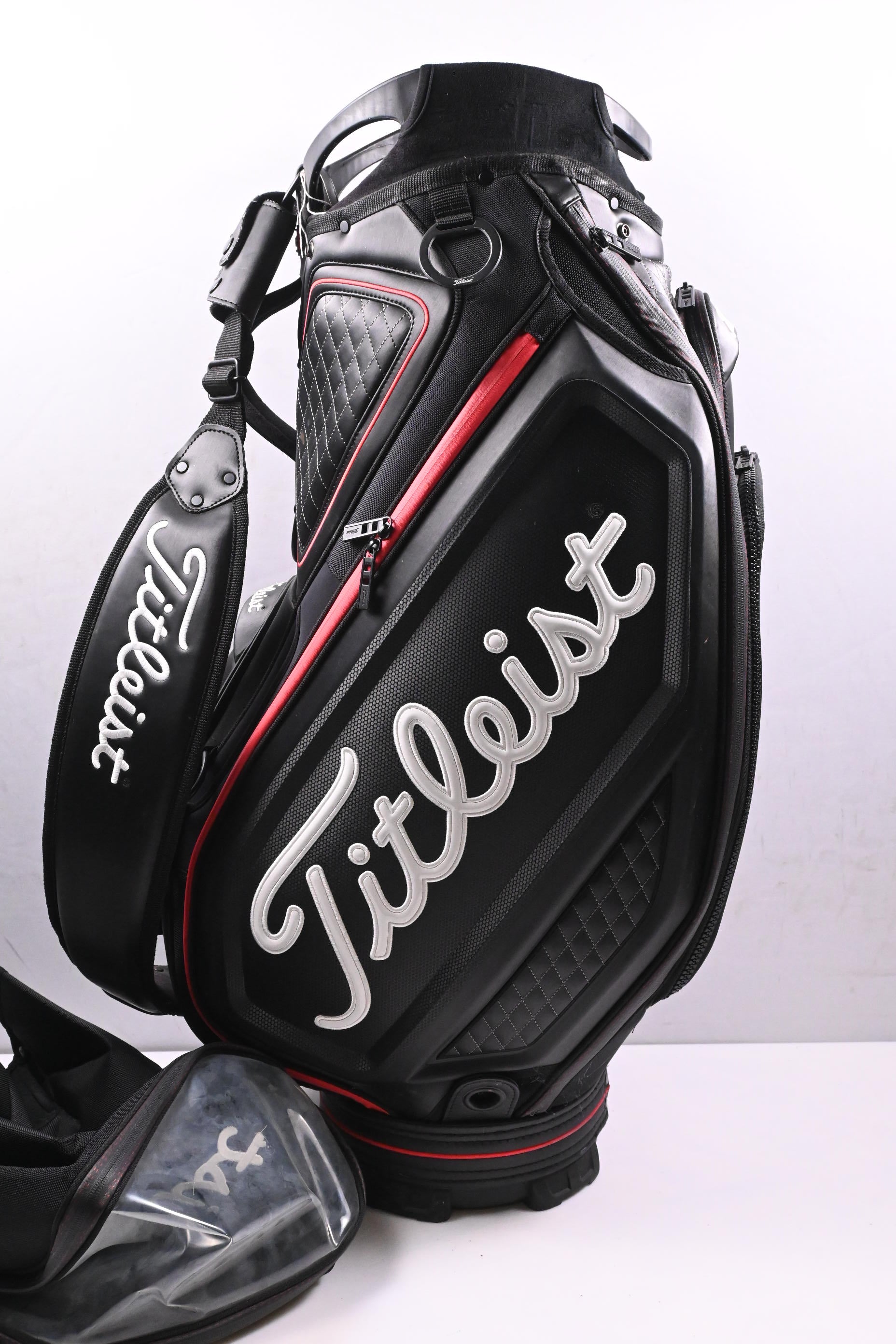 Titleist Staff Tour Bag / 5-Way Divider / Black, Red