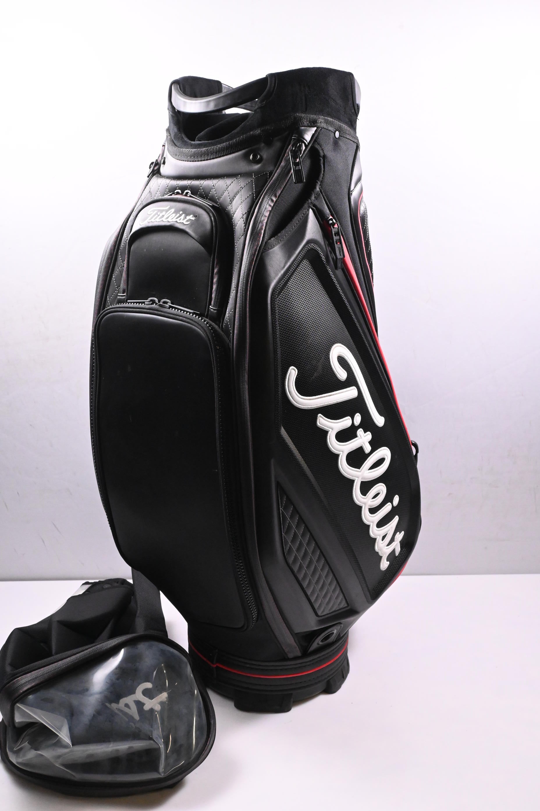 Titleist Staff Tour Bag / 5-Way Divider / Black, Red