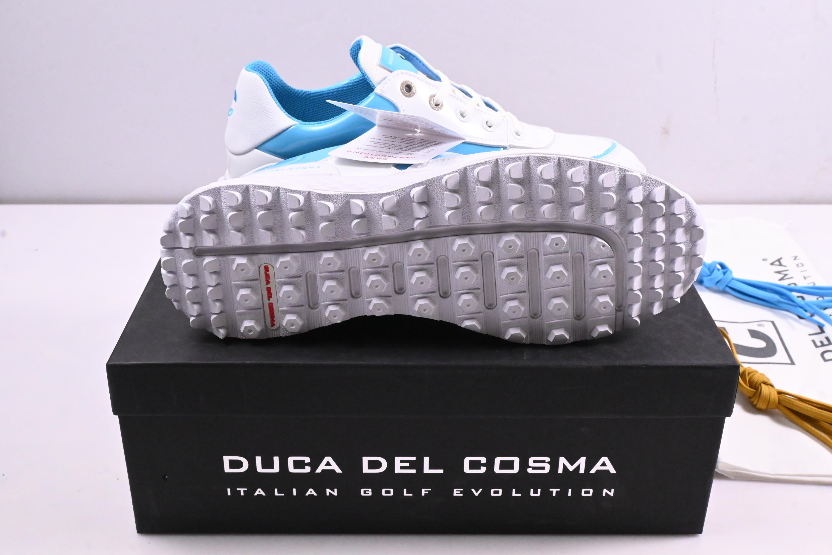 Ladies Duca Del Cosma Padova Shoes / Size UK 5 / White, Aqua