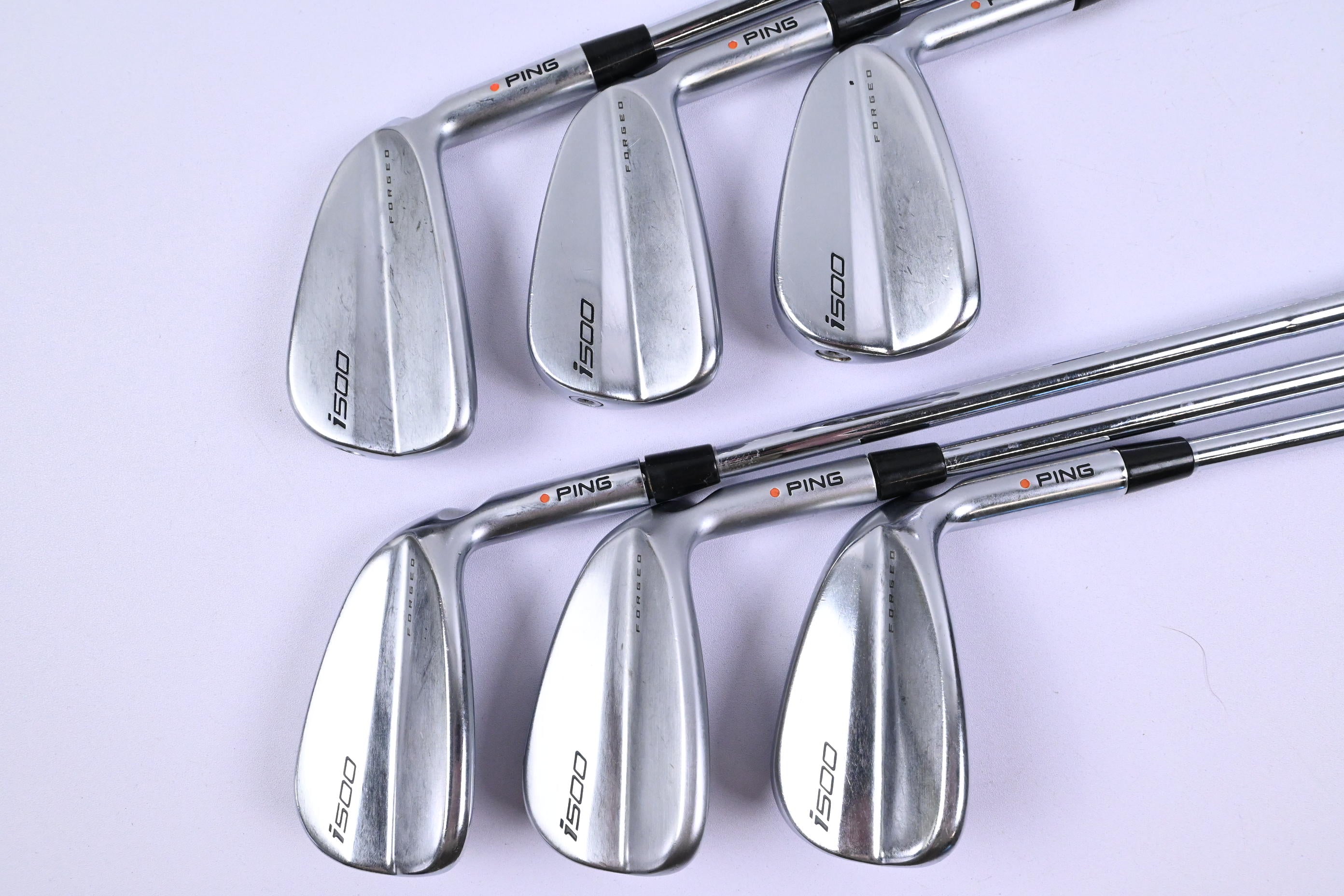 Ping i500 Irons / 6-PW+GW / Orange Dot / Stiff Flex N.S.Pro Modus 3 Tour 105 Shafts