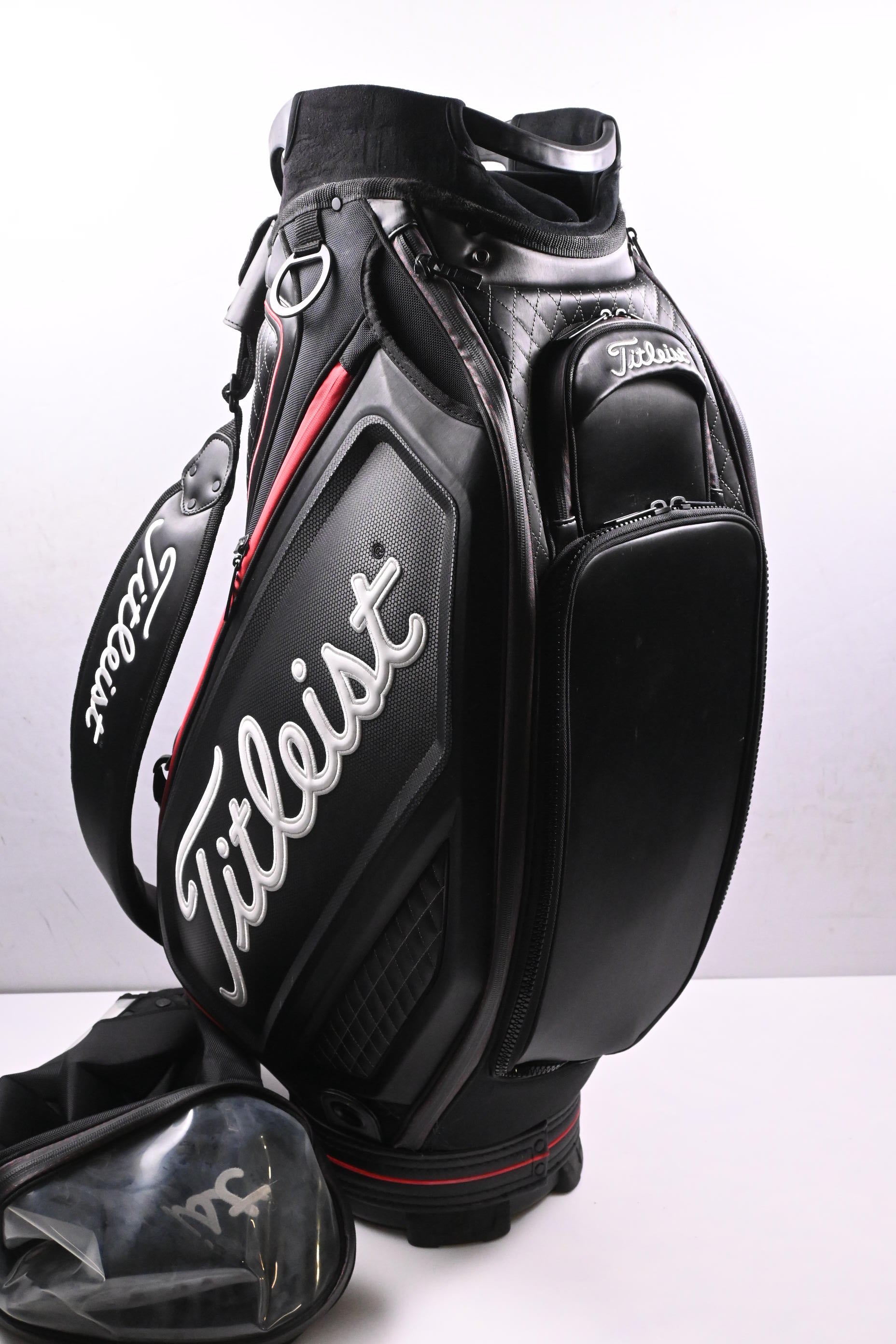 Titleist Staff Tour Bag / 5-Way Divider / Black, Red