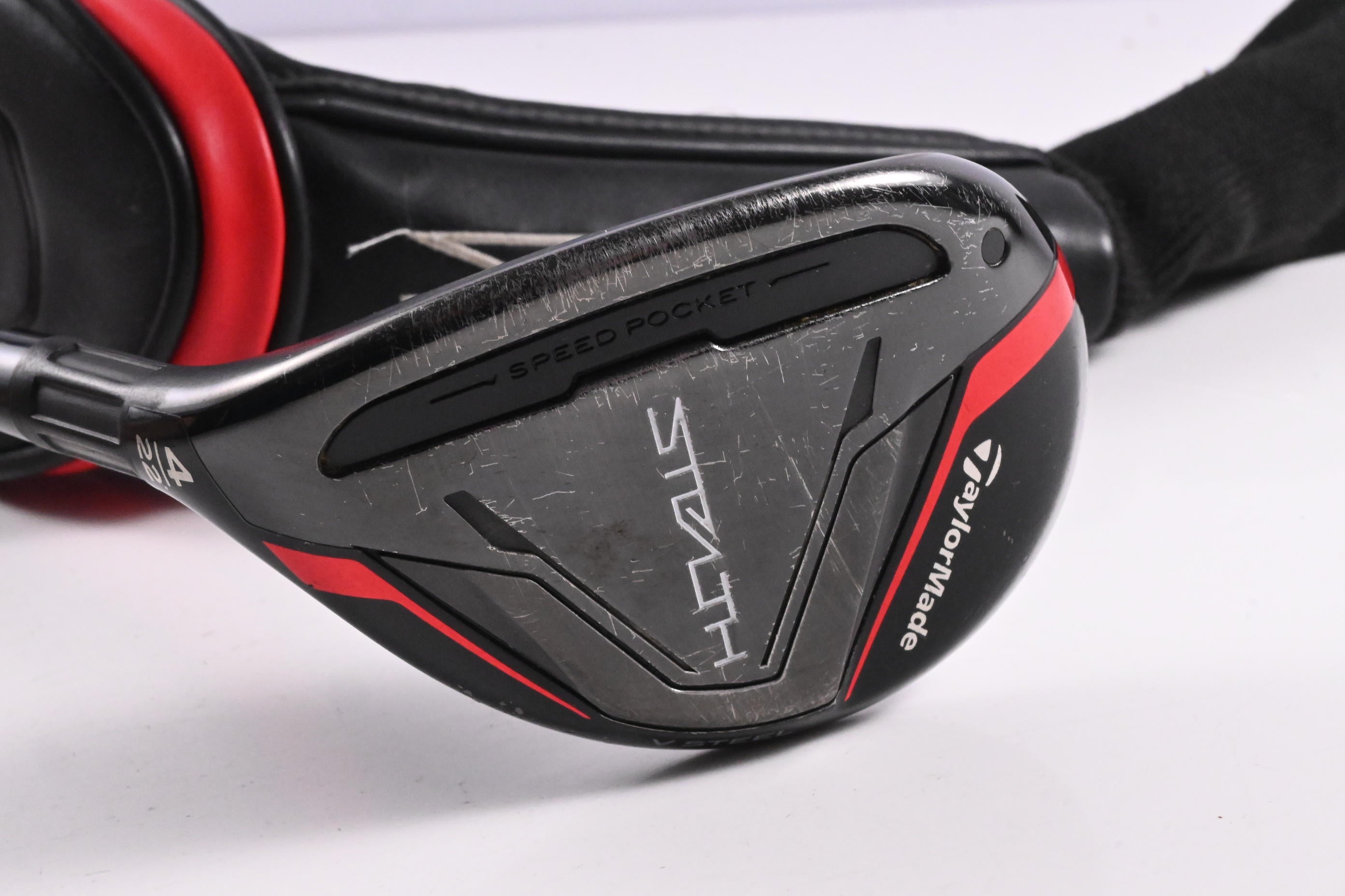 Left Hand Taylormade Stealth #4 Hybrid / 22 Degree / Regular Flex Ventus Red 6