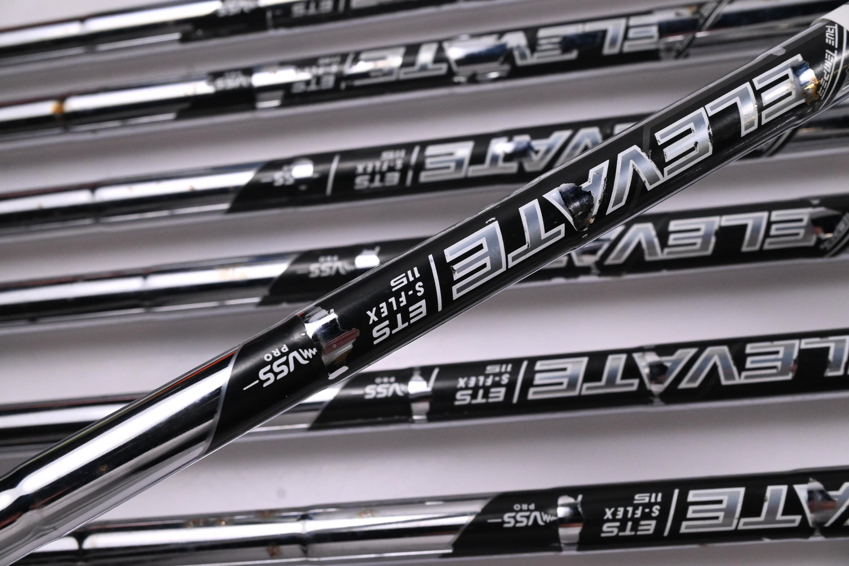 Callaway Mavrik Irons / 4-PW+SW / Stiff Flex Elevate ETS 115 Shafts