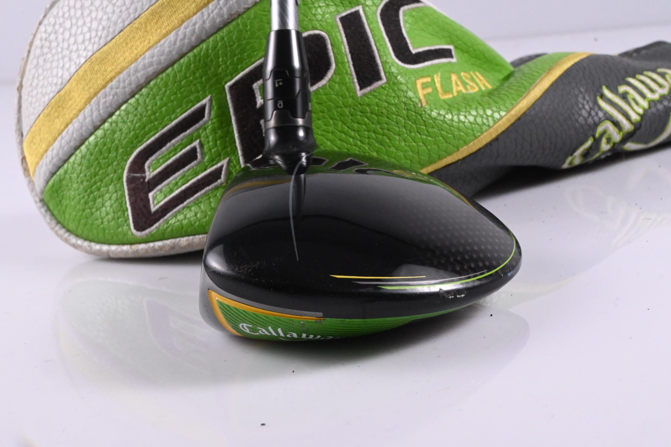 Left Hand Callaway Epic Flash #3 Wood / 15 Degree / Regular Flex EvenFlow Green