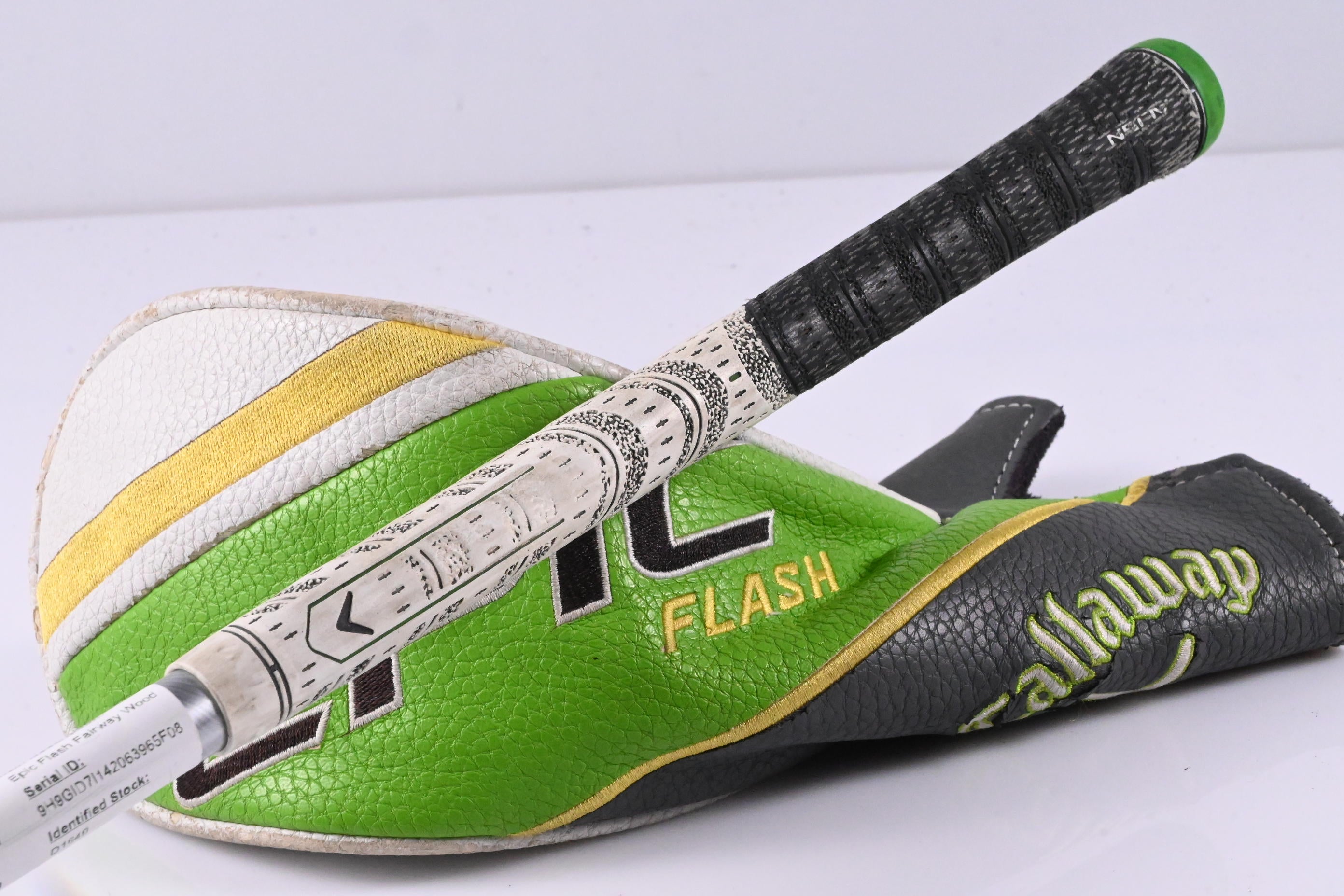 Left Hand Callaway Epic Flash #3 Wood / 15 Degree / Regular Flex EvenFlow Green