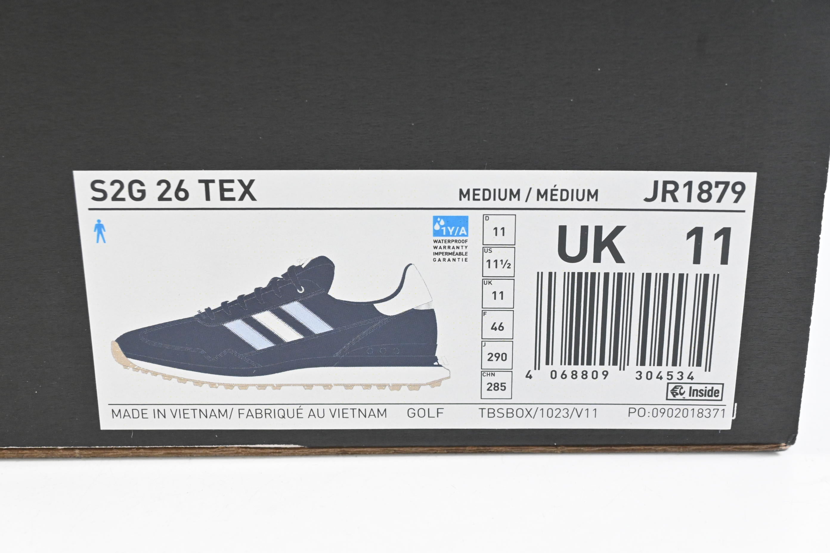 Adidas SG 26 Tex Golf Shoe / Size 11 / Navy Blue