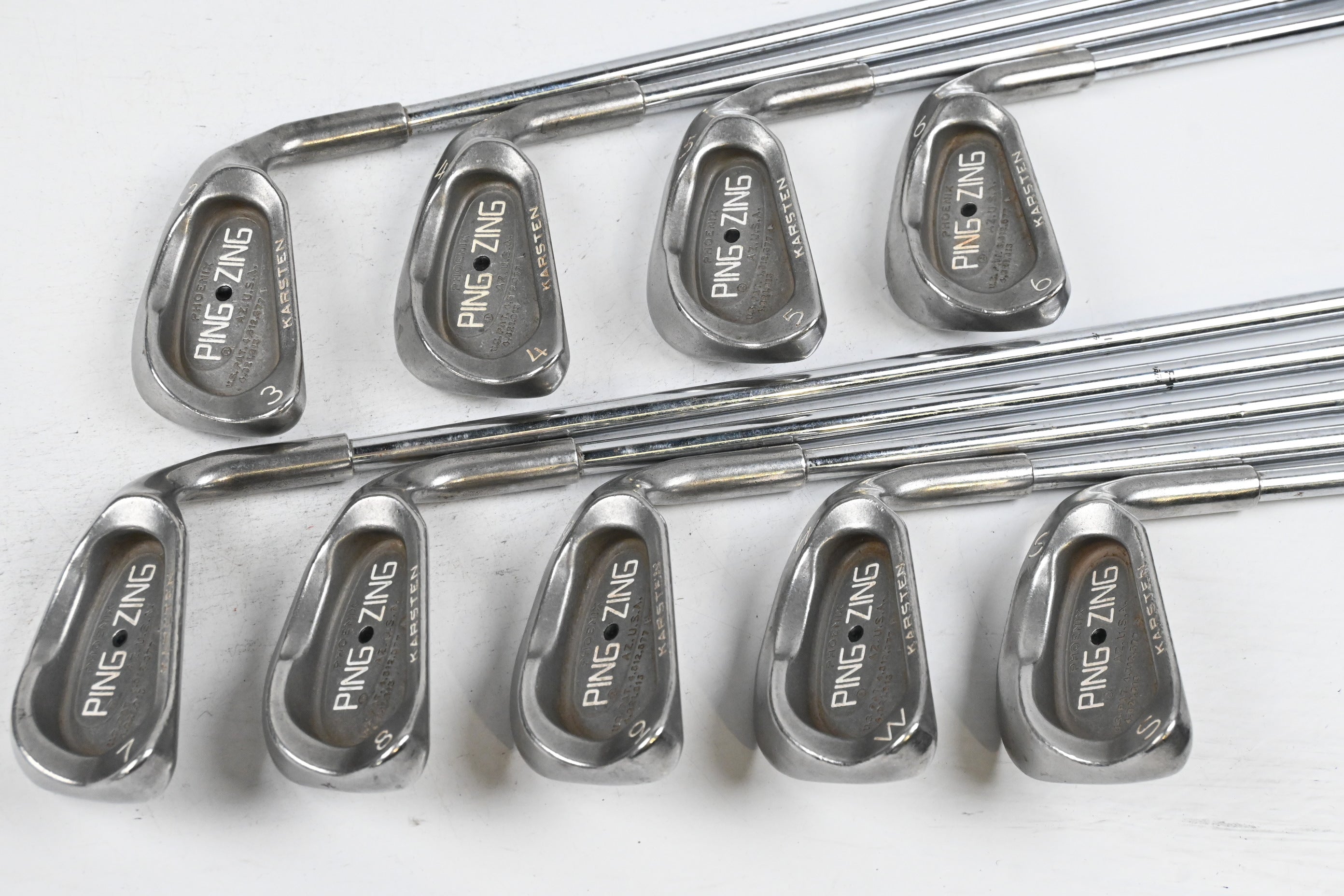 Ping Zing Irons / 3-PW+SW / Black Dot / Stiff Flex Ping KT-M Shafts