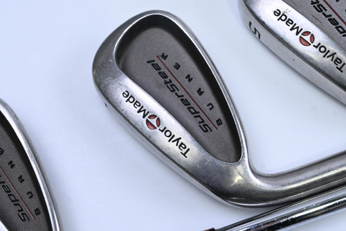 Left Hand TaylorMade Supersteel Irons / 3-PW+SW / Regular Flex Taylormade Rifle