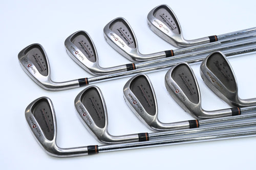 Left Hand TaylorMade Supersteel Irons / 3-PW+SW / Regular Flex Taylormade Rifle