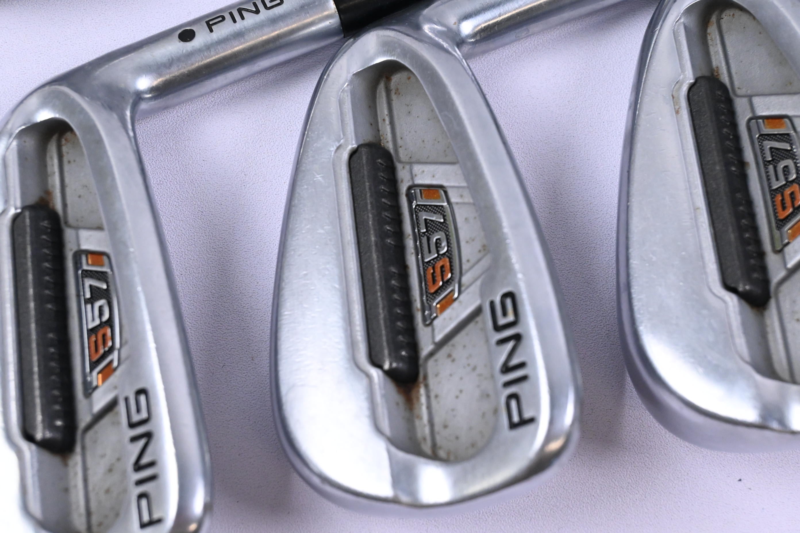 Ping S57 Irons / 3-PW / Black Dot / Regular Flex Ping AWT Shafts