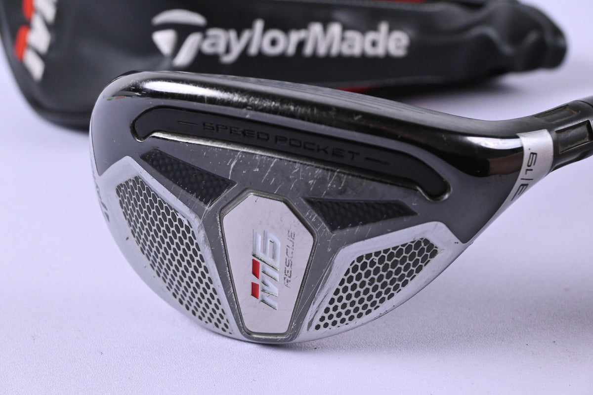 Taylormade M6 #3 Hybrid / 19 Degree / Stiff Flex Fujikura Atmos Orange 7 Shaft