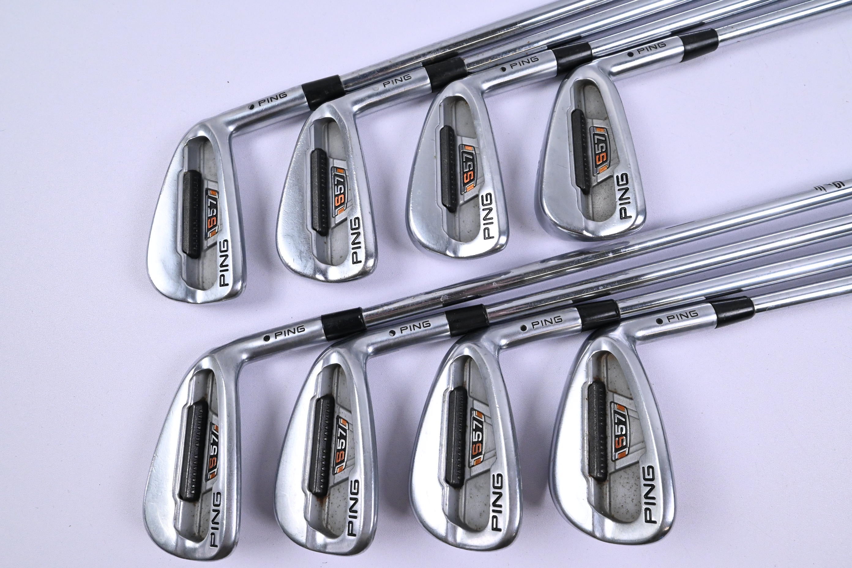 Ping S57 Irons / 3-PW / Black Dot / Regular Flex Ping AWT Shafts