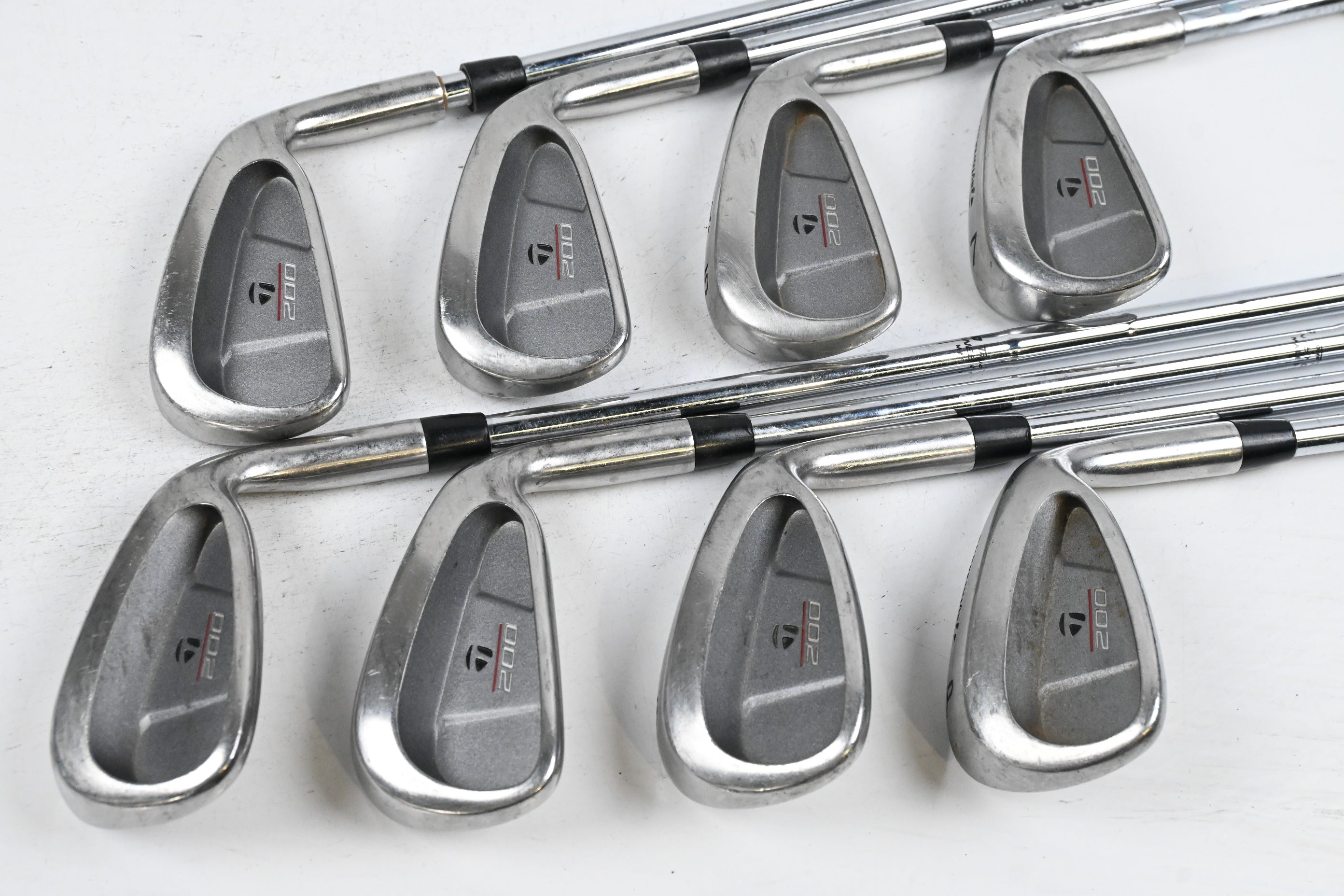 Taylormade 200 Steel Irons / 3-PW / Stiff Flex Taylormade 90 Shafts