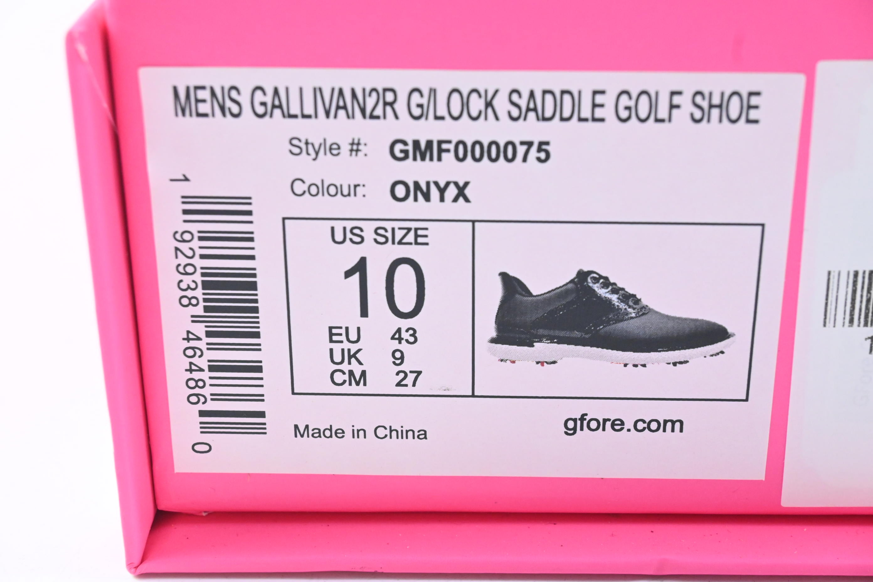 G/Fore Saddle Shoe / Size 10 / Black