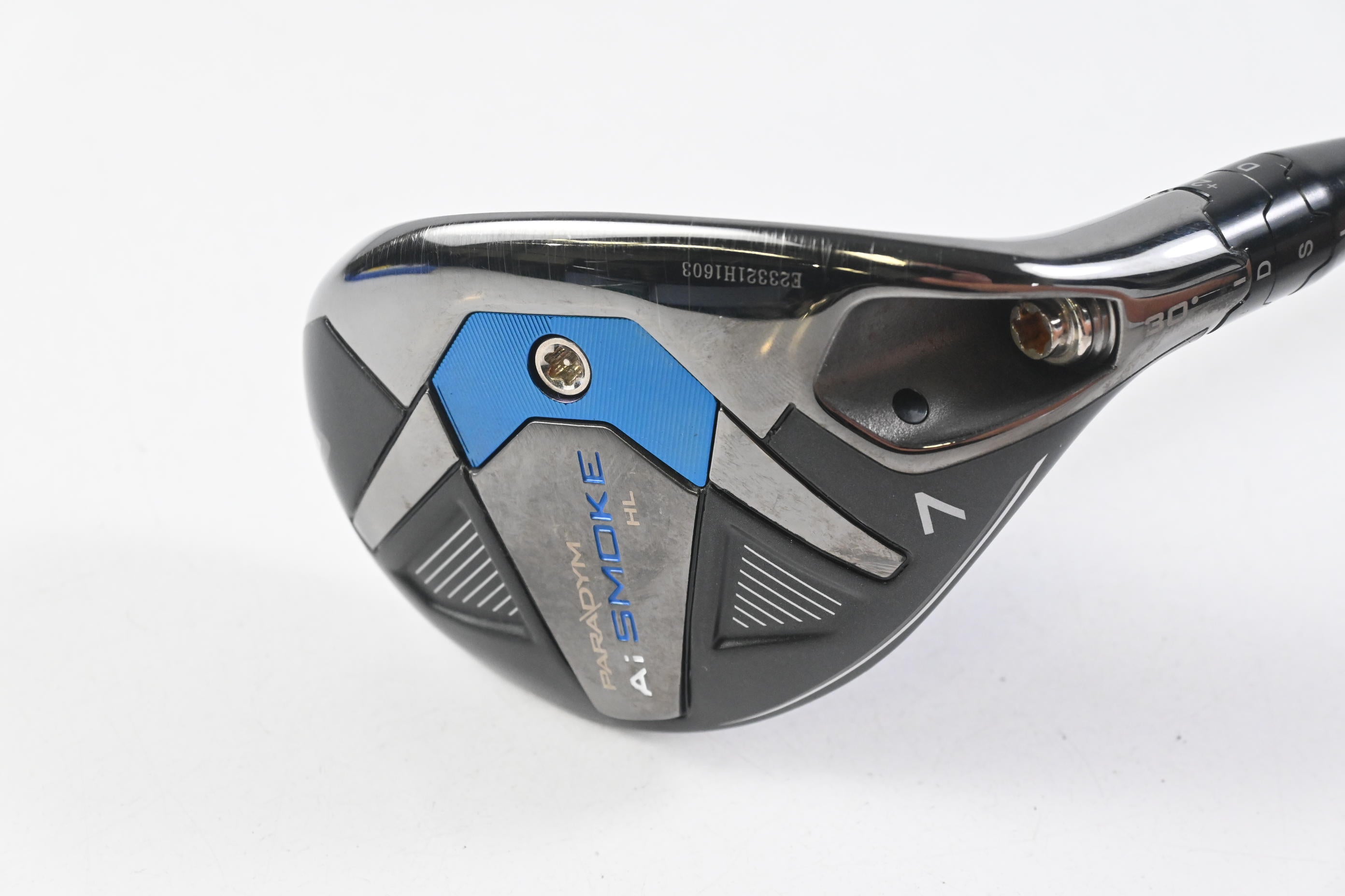 Callaway Paradym Ai Smoke HL #7 Hybrid / 30 Degree / Senior Flex Cypher 2.0 50