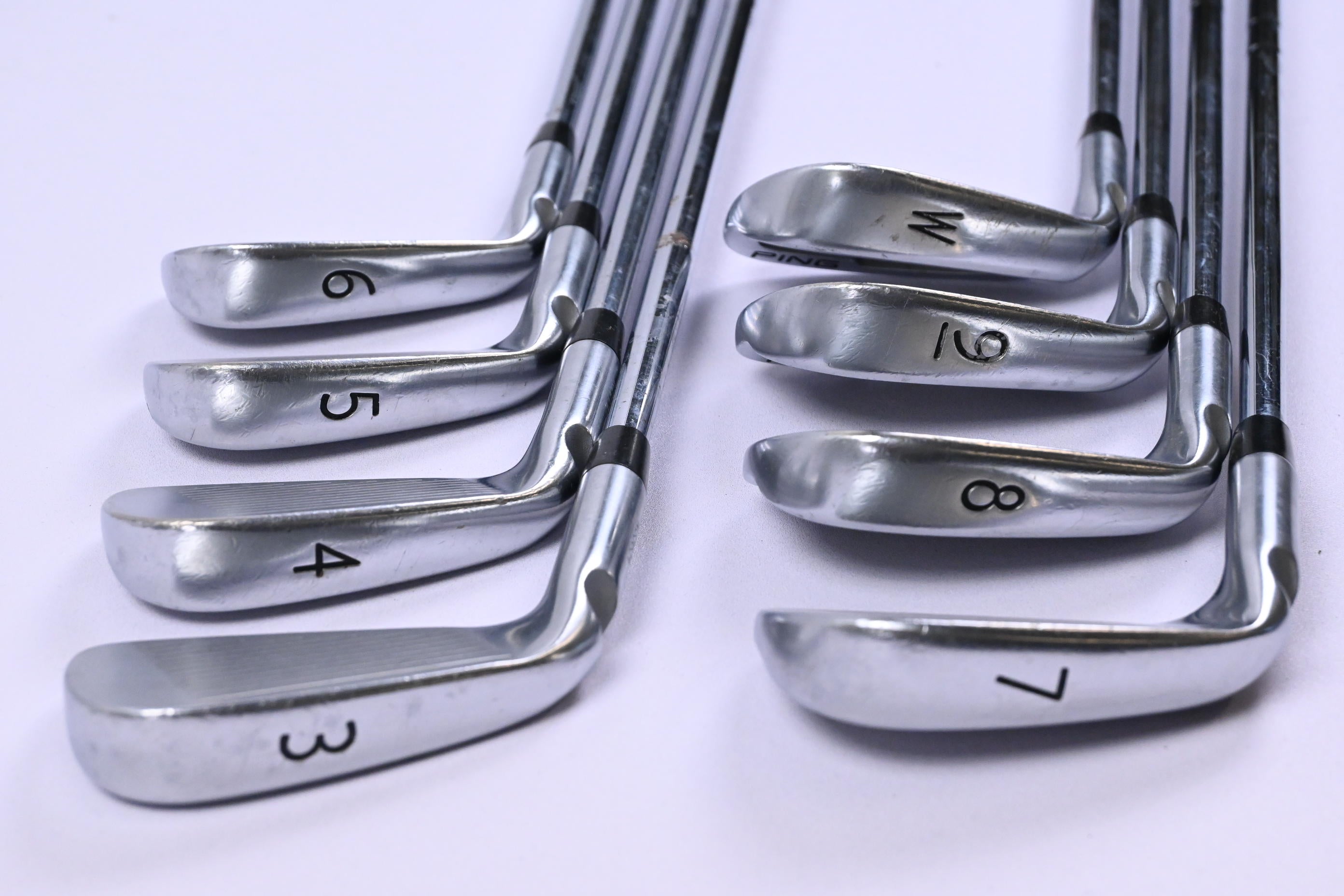 Ping S57 Irons / 3-PW / Black Dot / Regular Flex Ping AWT Shafts