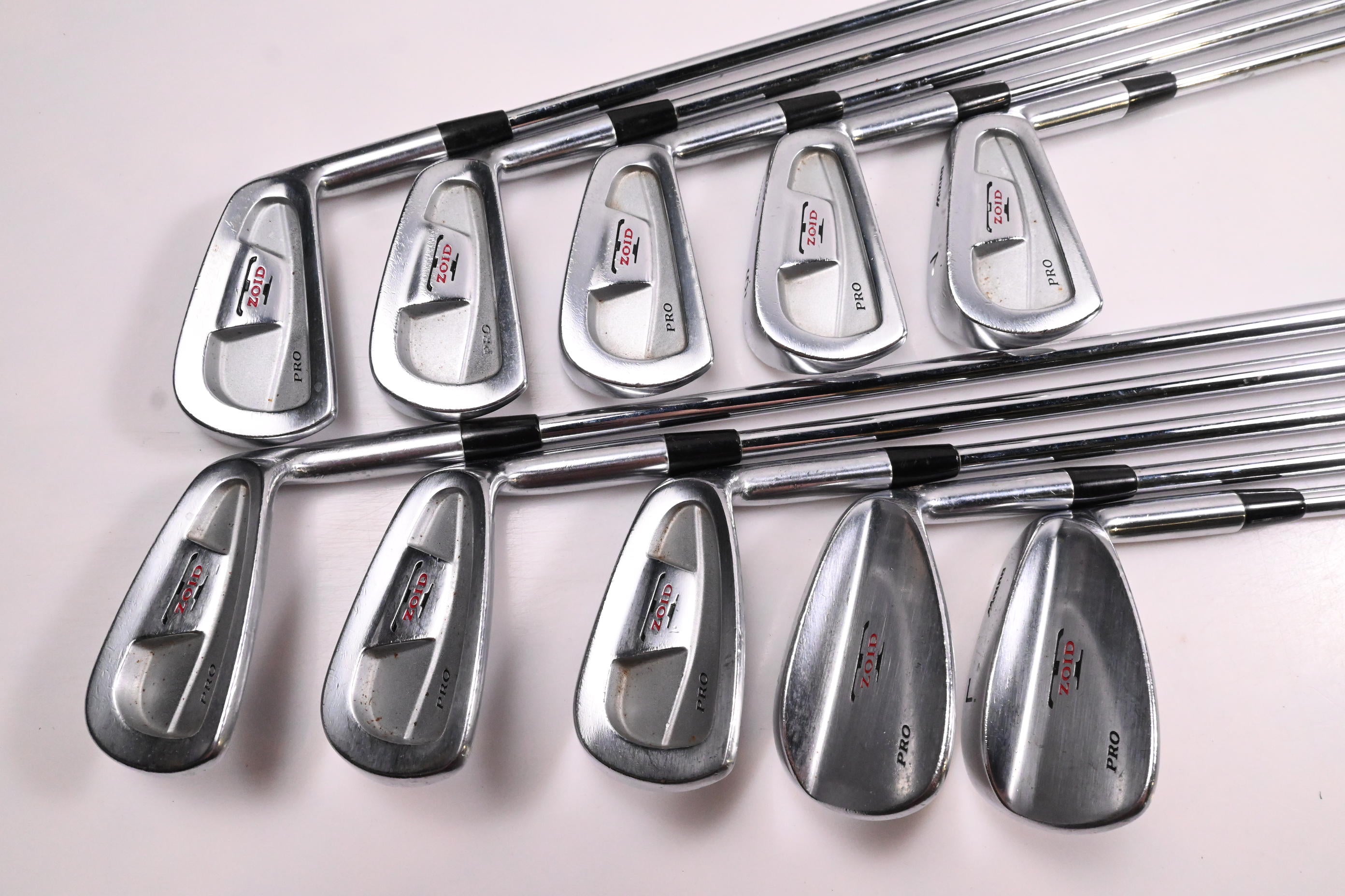 Mizuno T-Zoid Pro Irons / 3-PW+SW+LW / Regular+ Flex Precision Rifle Shafts