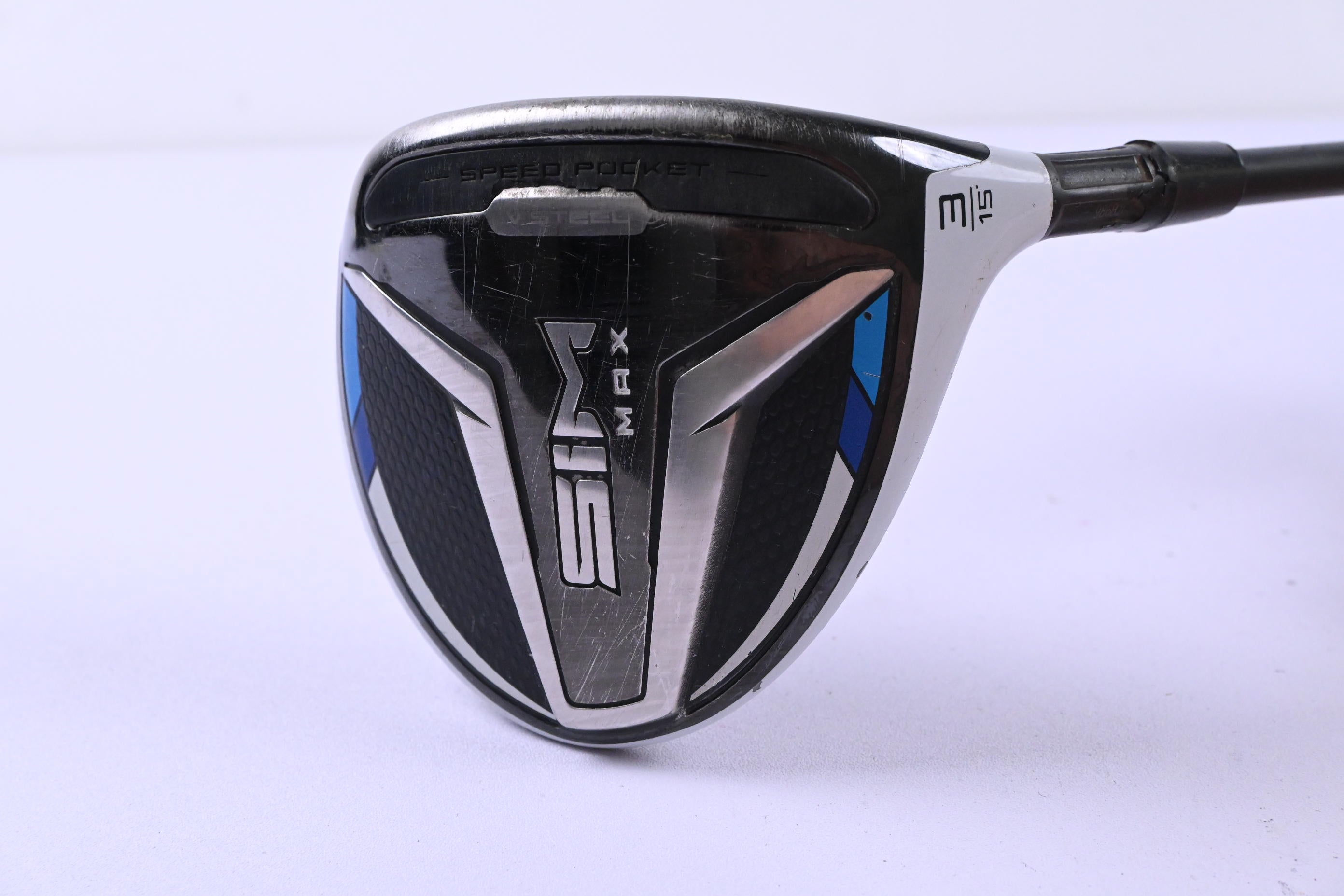 Taylormade SIM Max #3 Wood / 15 Degree / Stiff Flex Aldila Rogue White 70 Shaft