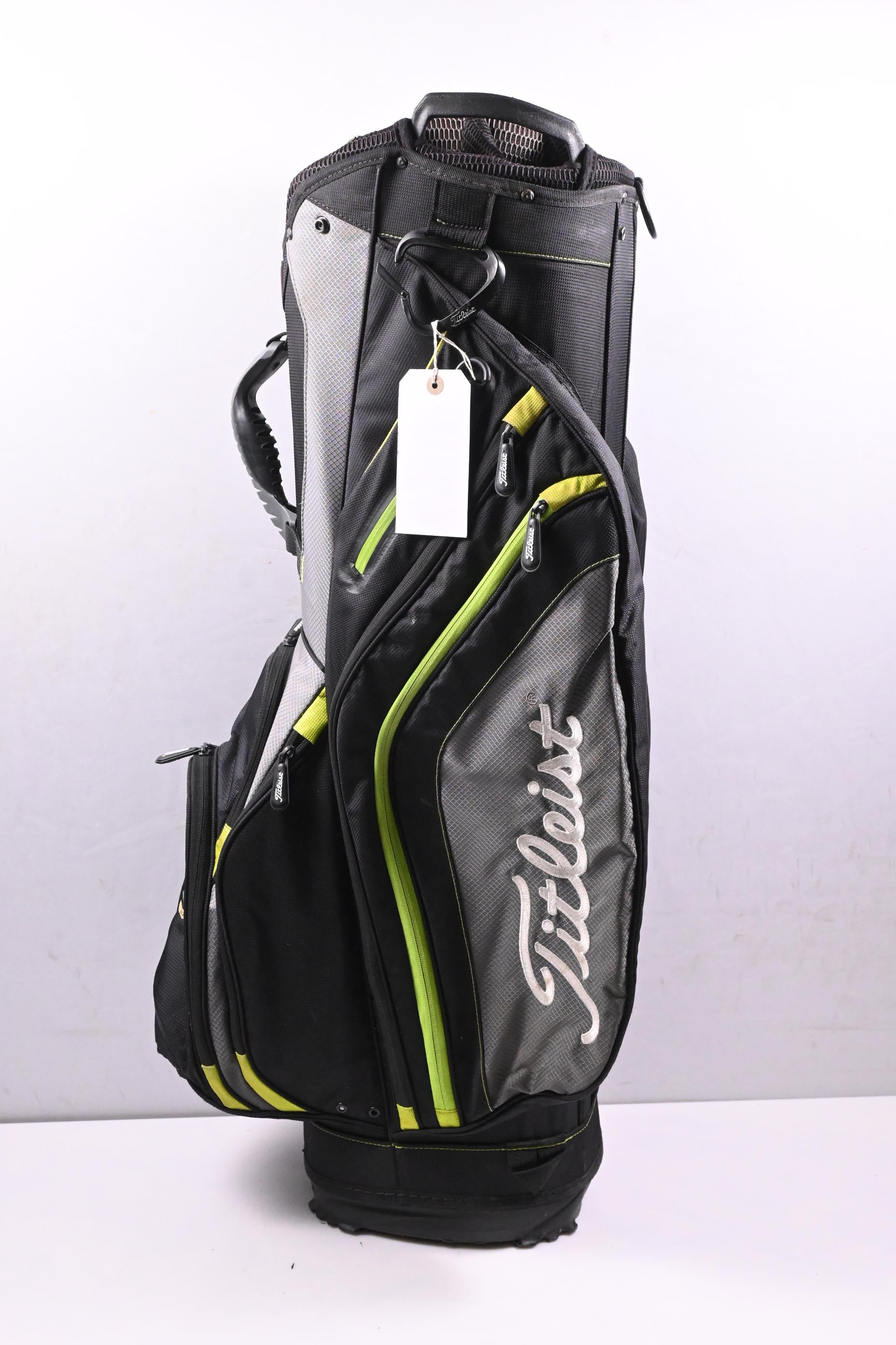 Titleist Cart Bag / 14-Way Divider / Black, Grey, Green