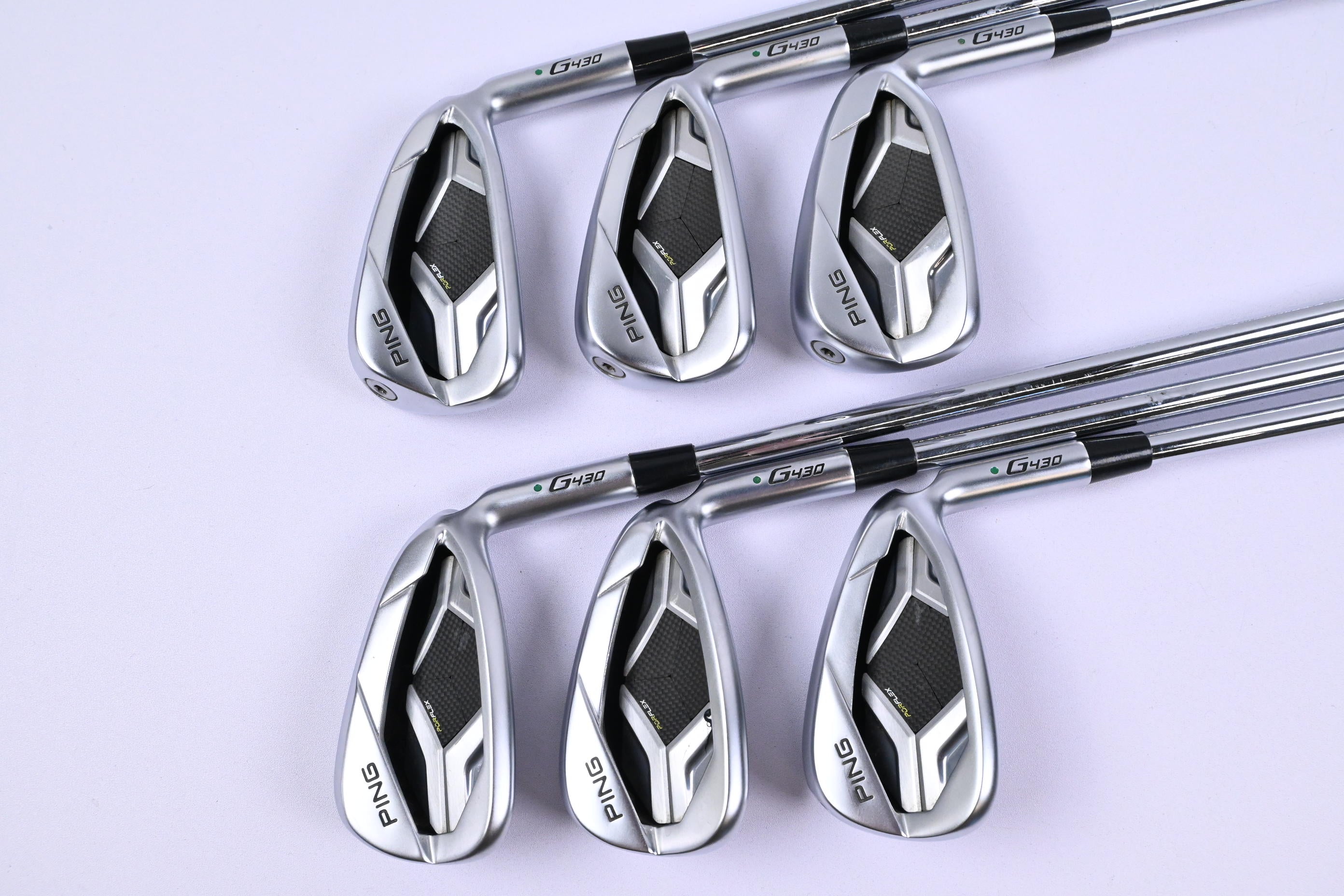 Ping G430 Irons / 6-PW+45* / Green Dot / Regular Flex N.S.Pro Modus3 Tour 105