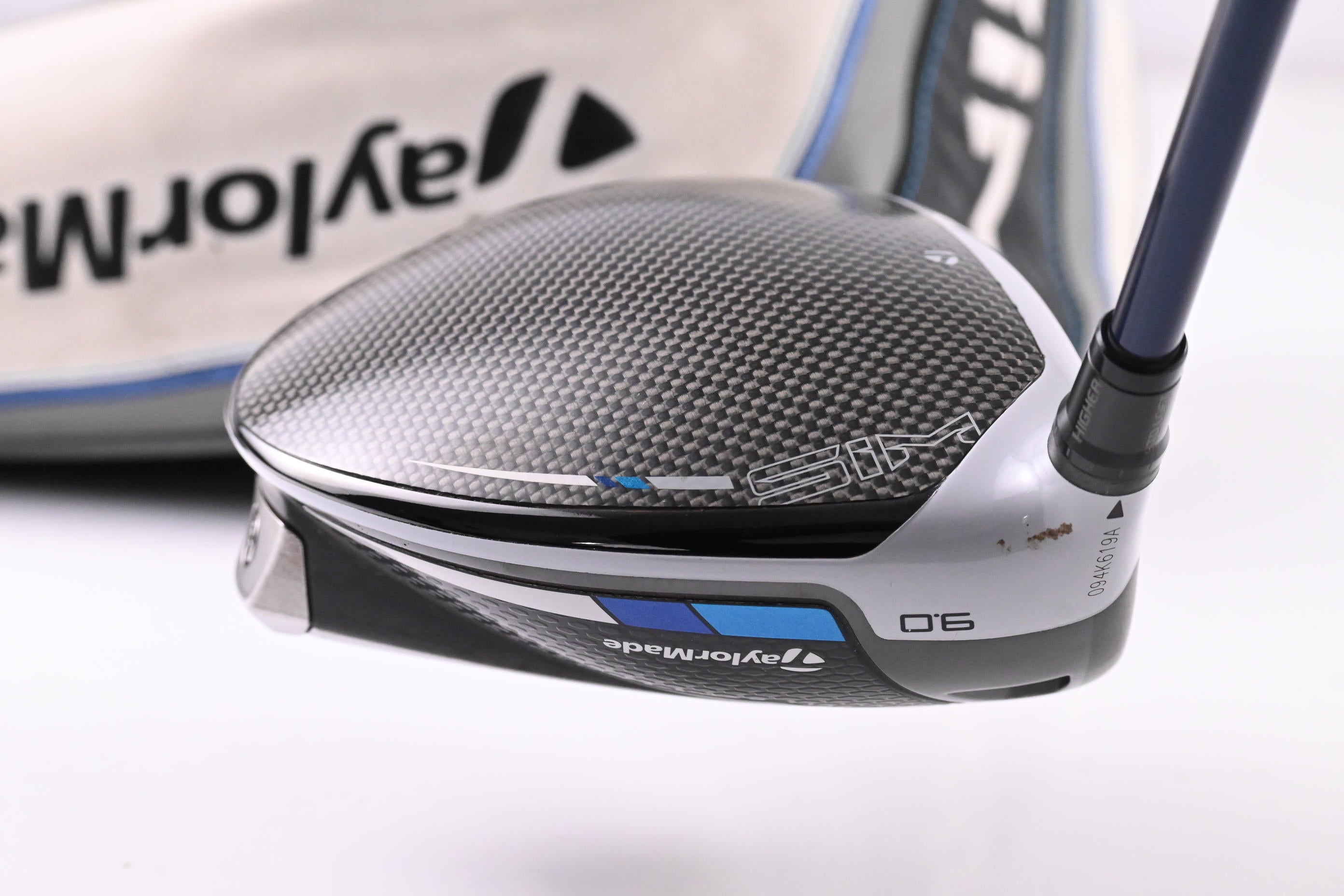 Left Hand Taylormade SIM Max Driver / 9 Degree / Stiff Flex Ventus Blue 6 Shaft