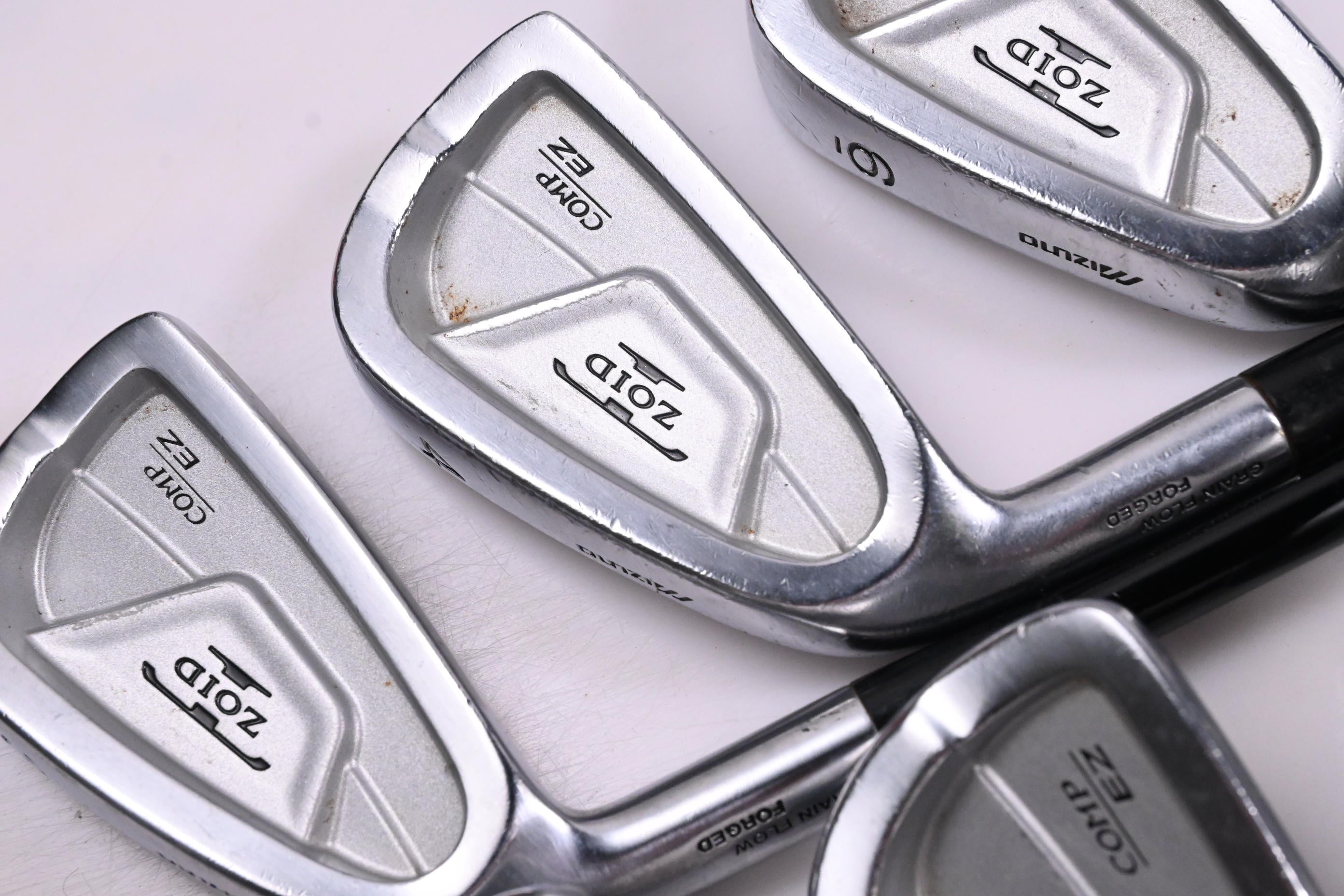 Left Hand Mizuno T-Zoid Comp EZ Irons / 3-PW / Stiff Flex Mizuno Shafts