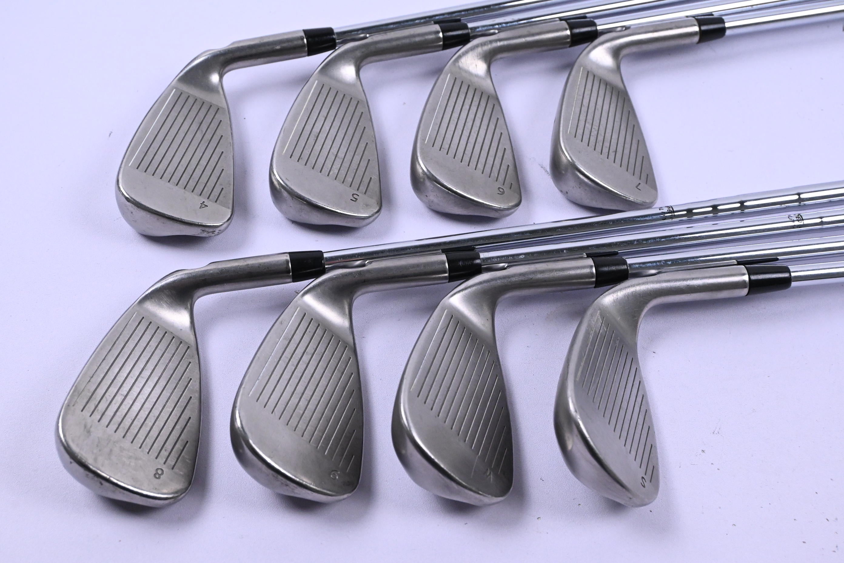 Left Hand Ping G Series Irons / 4-PW+SW / Blue Dot / Stiff Flex XP 95 Shafts