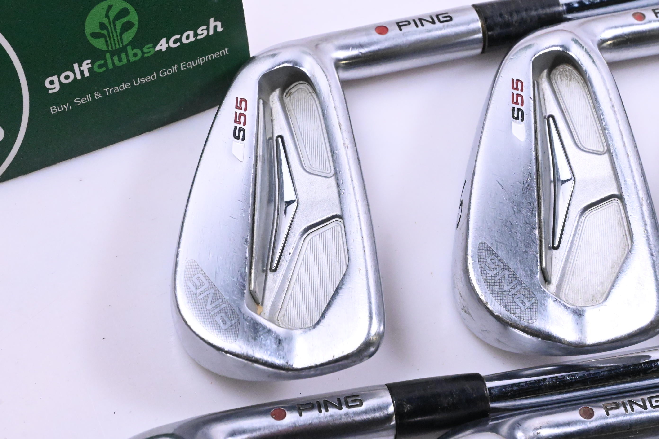 Ping S55 Irons / 5-PW / Brown Dot / Regular Flex Ping AWT Shafts