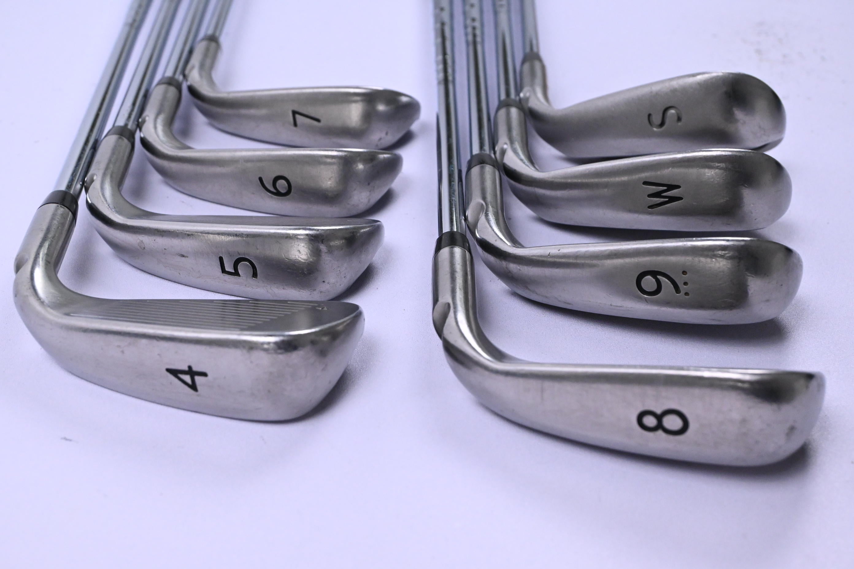 Left Hand Ping G Series Irons / 4-PW+SW / Blue Dot / Stiff Flex XP 95 Shafts