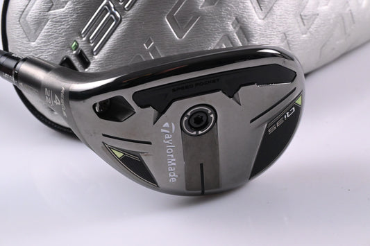 Left Hand Taylormade Qi35 #4 Hybrid / 22 Degree / Regular Flex Ventus Blue 6