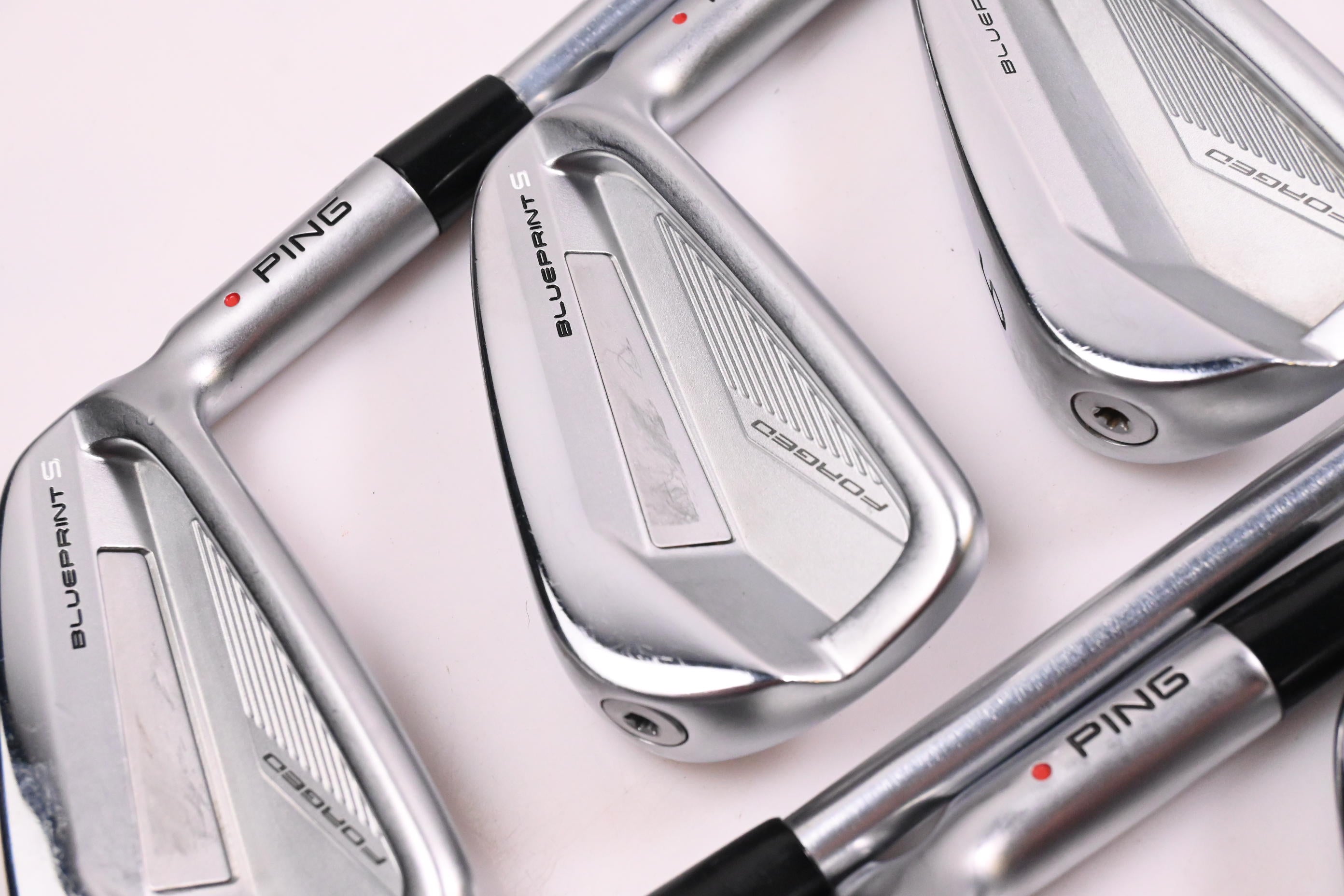 Ping Blueprint S Irons / 4-PW / Red Dot / Stiff Flex Project X IO 110 Shafts