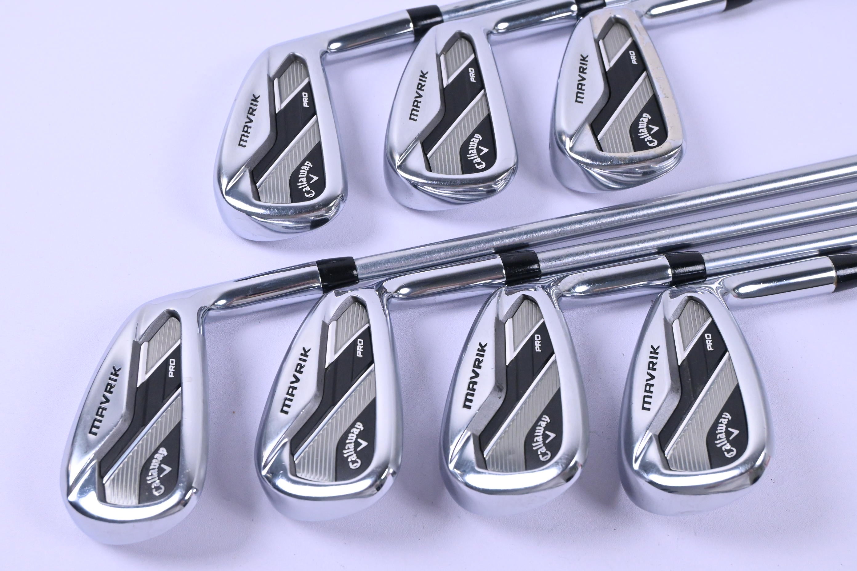 Callaway Mavrik Pro Irons / 4-PW / Stiff Flex Project X IO 110 Shafts