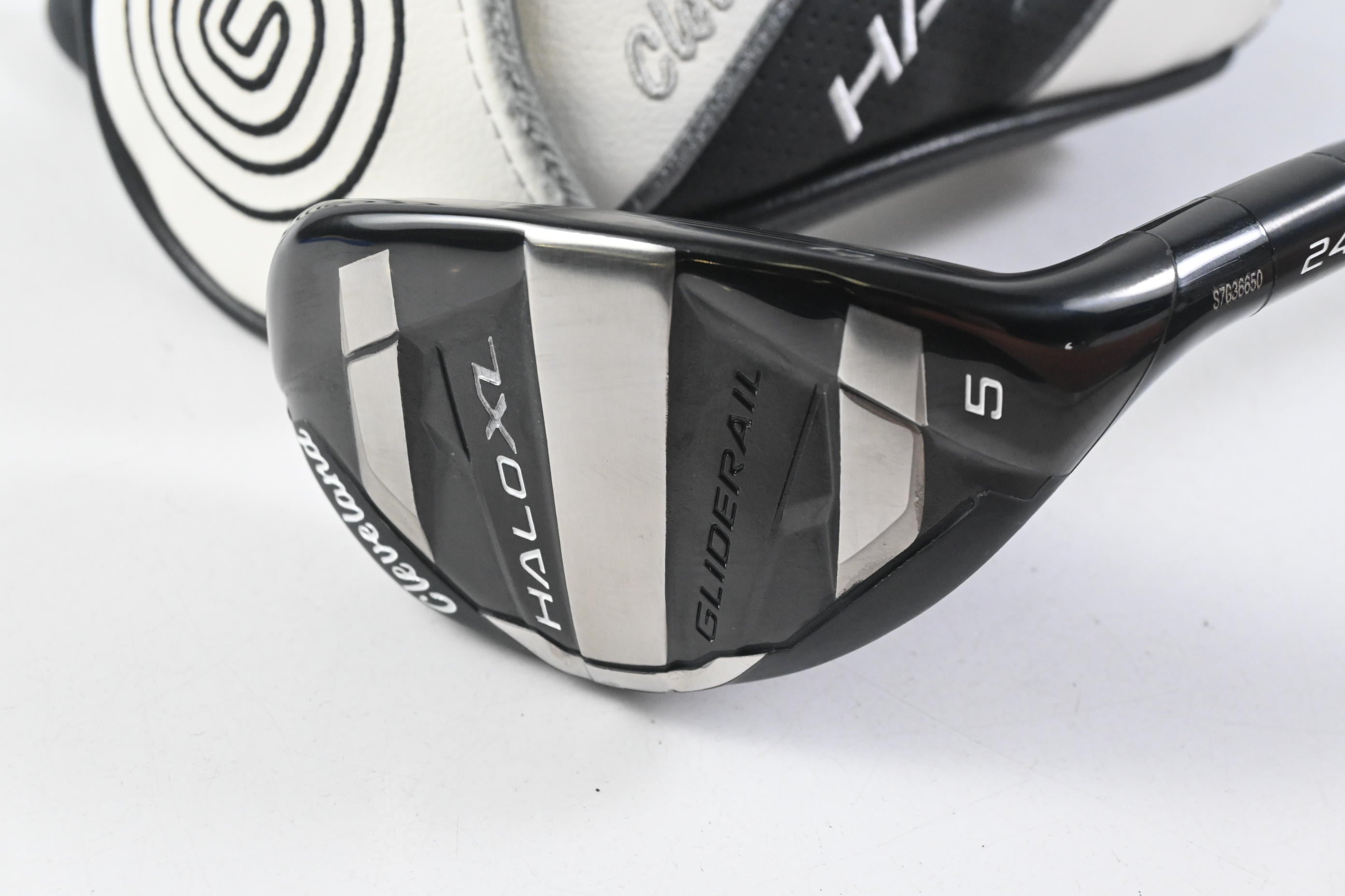 Cleveland Halo XL #5 Hybrid / 24 Degree / Regular Flex Tensei AV Raw Blue 65