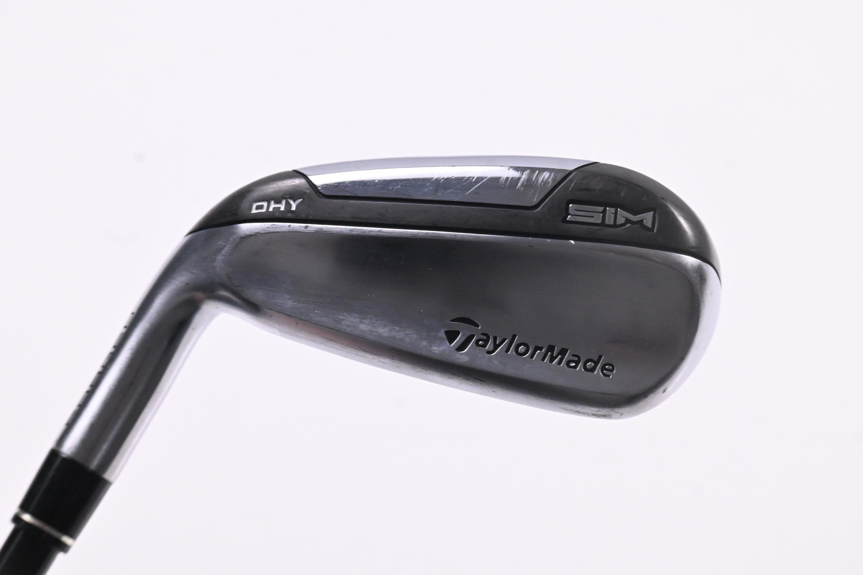 Left Hand Taylormade SIM DHY #4 Iron / 22 Degree / Stiff Flex Diamana Black 75