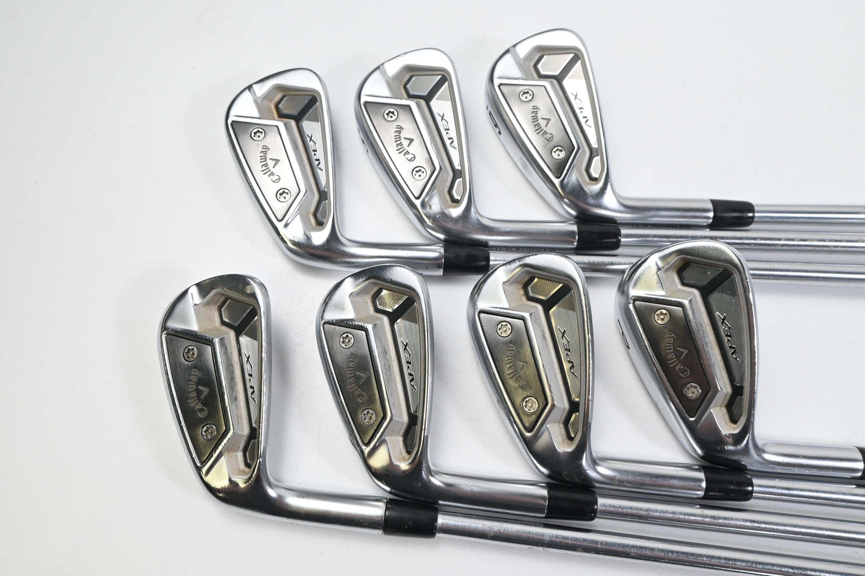 Left Hand Callaway Apex TCB Irons / 4-PW / X-Flex Project X LS Shafts
