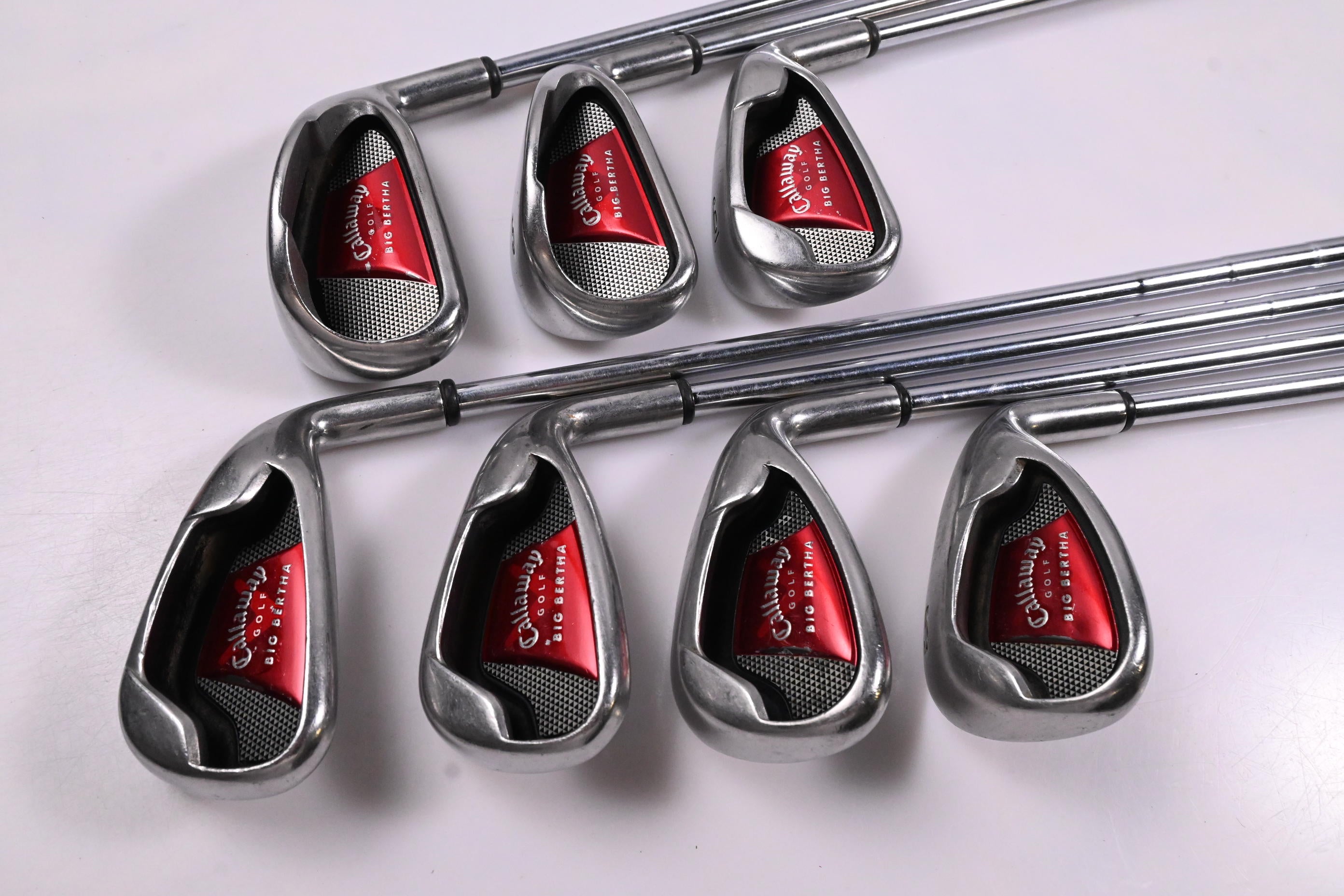 Callaway Big Bertha 2008 Irons / 4-PW+SW / UniFlex Callaway Shafts / No #8 Iron