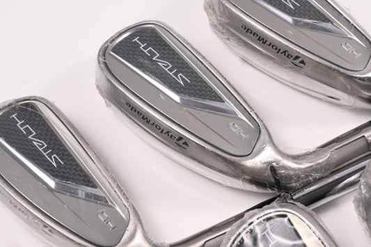 Left Hand Taylormade Stealth HD Irons / 5-PW+GW / Stiff Flex KBS Tour 120 Shafts